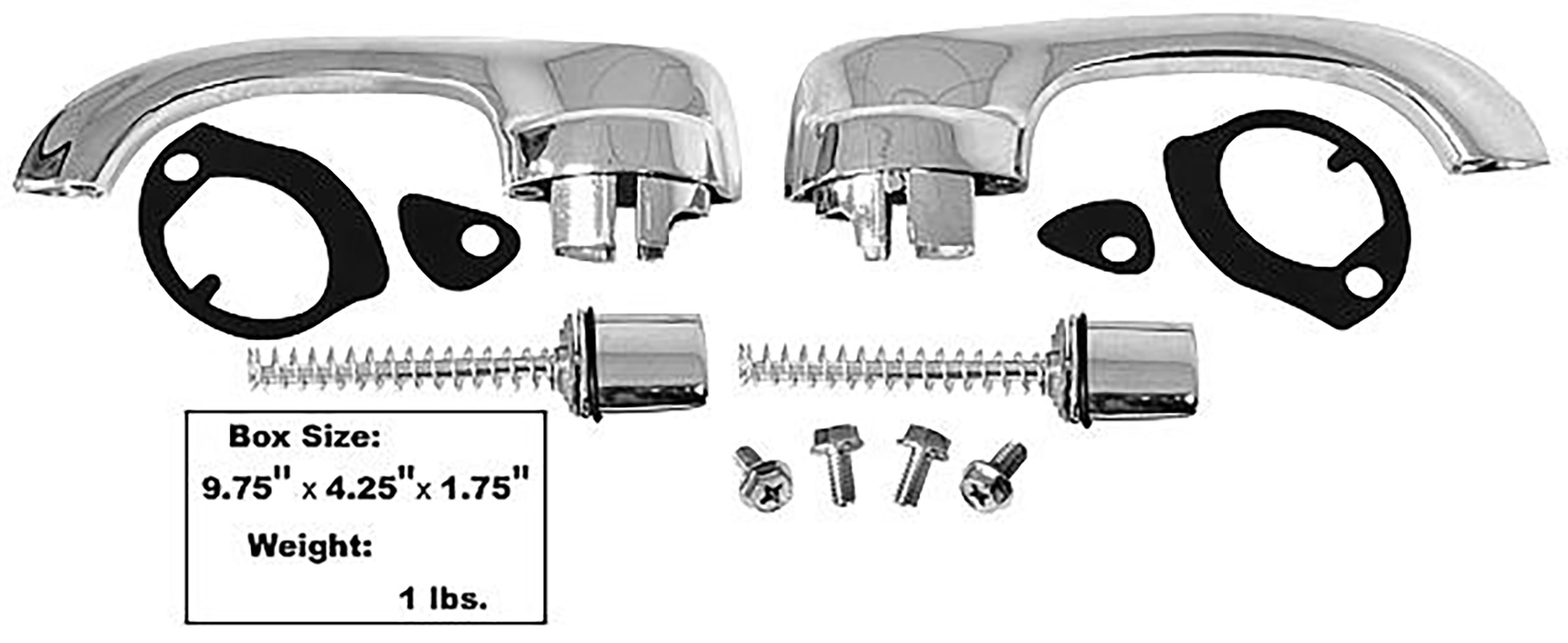 First Generation 1964-1967 Chevrolet Chevelle Outside Door Handle Kit - M1390WB - Dynacorn