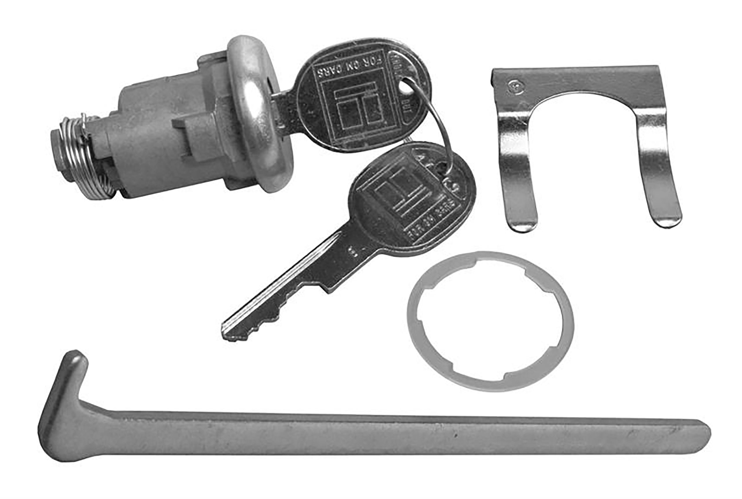 Dynacorn 1964-1982 Chevrolet Chevelle Trunk Lock, Square Head Keys