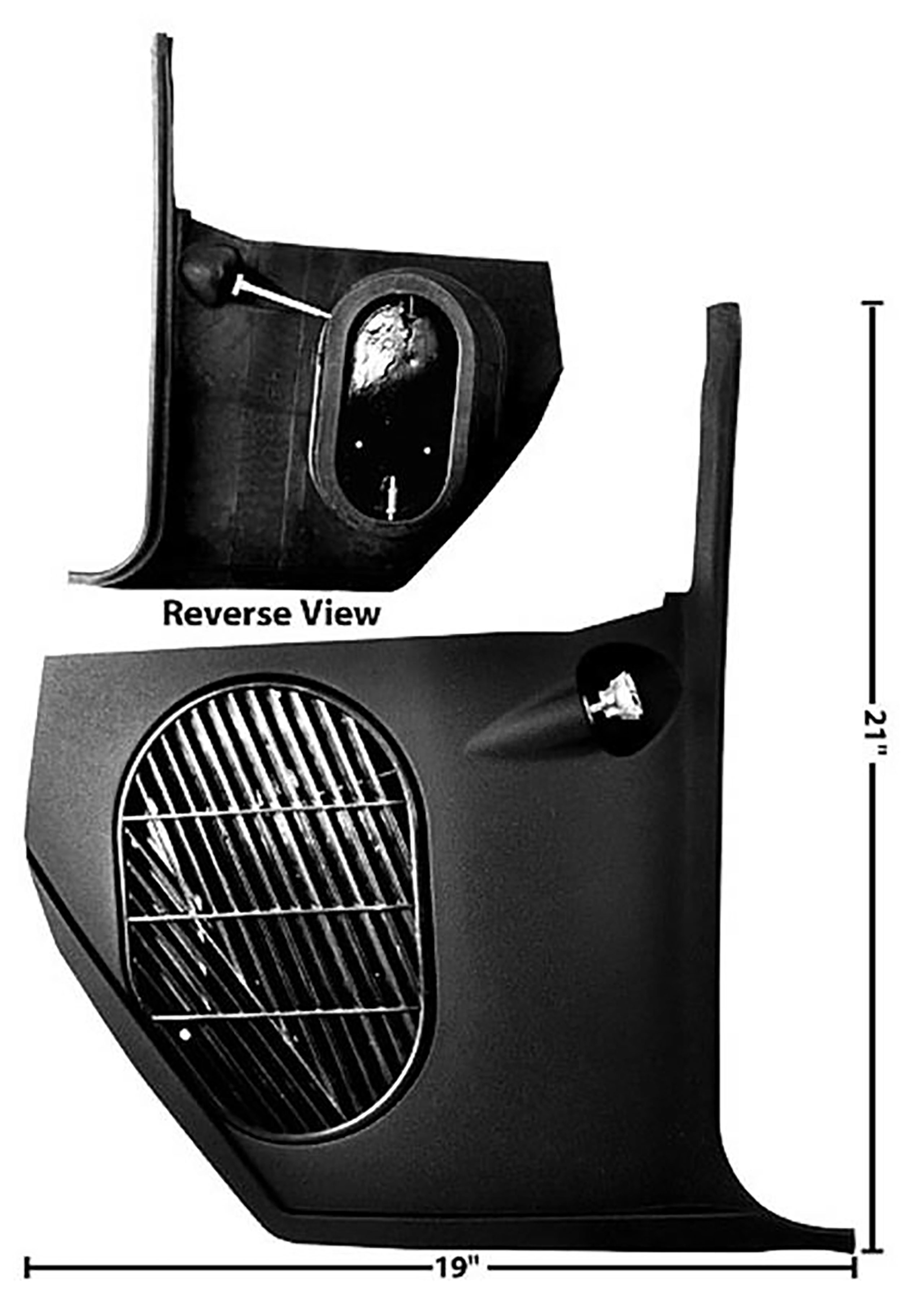 First Generation 1967 Chevrolet Chevelle Without A/C Kick Panel, RH - 1438 - Dynacorn