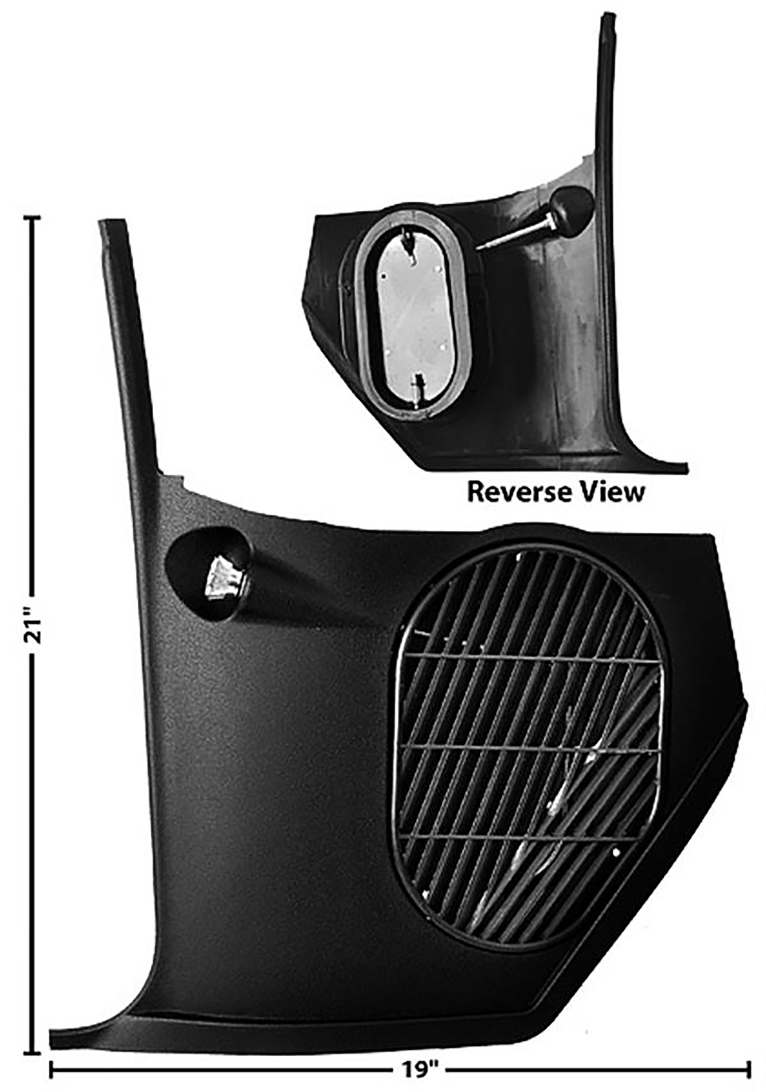 First Generation 1967 Chevrolet Chevelle Without A/C Kick Panel, LH - 1439 - Dynacorn