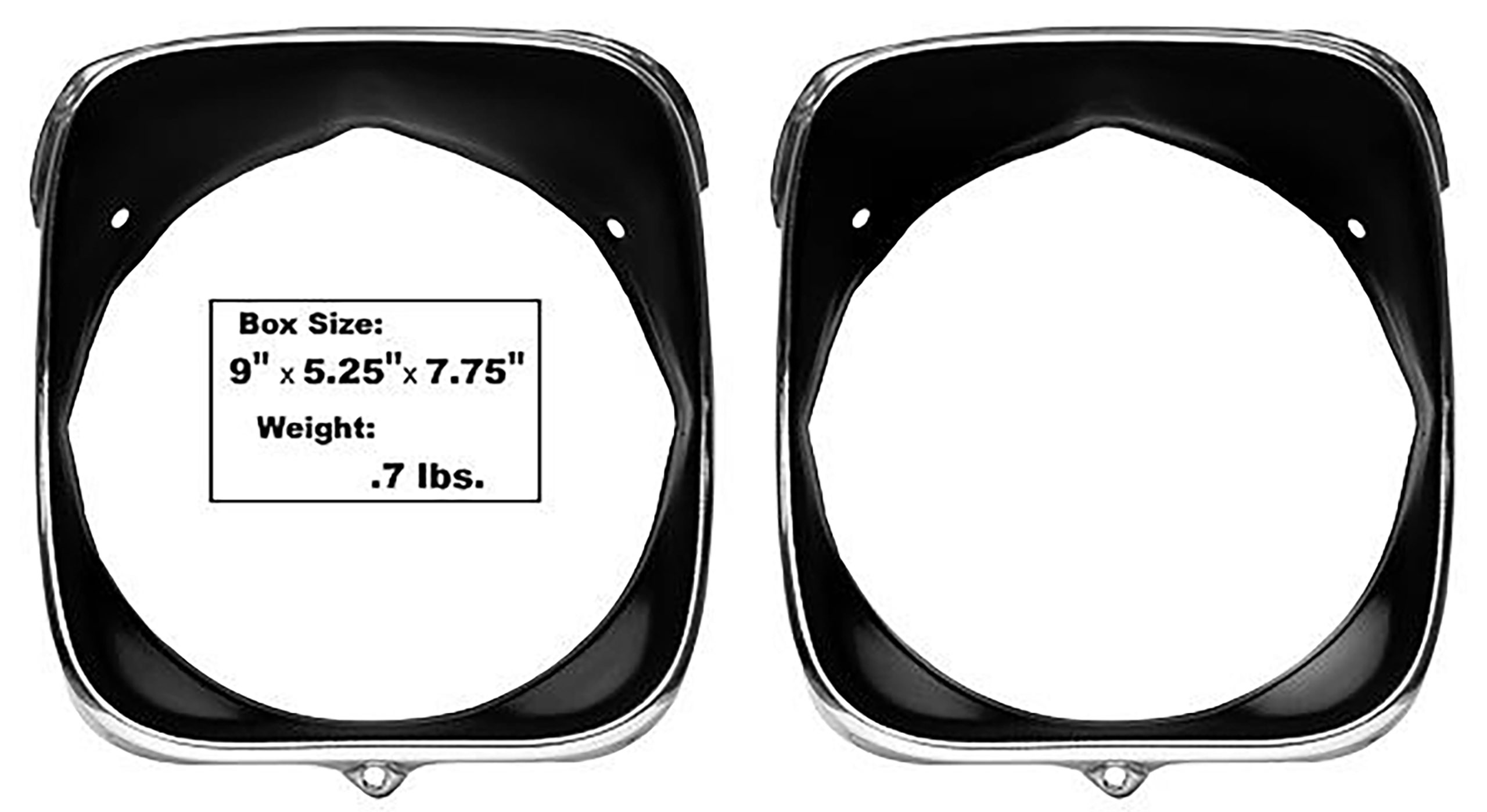 Second Generation 1969 Chevrolet Chevelle Headlamp Bezel, LH - M1397 - Dynacorn
