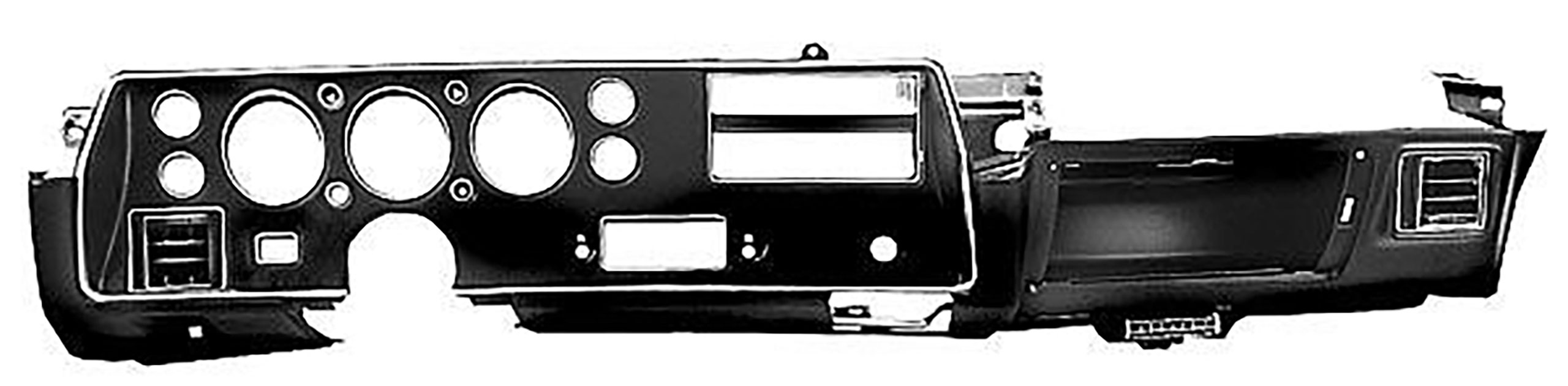 Second Generation 1970-1972 Chevrolet Chevelle Super Sport Dash Carrier Assembly - 1452 - Dynacorn