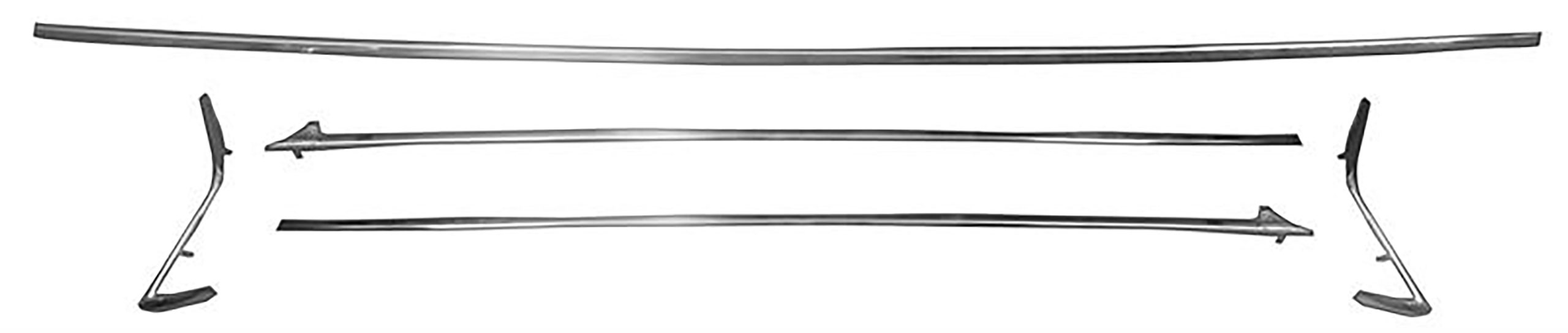 Second Generation 1970-1972 Chevrolet Chevelle Vinyl Top Molding Set - M1463 - Dynacorn