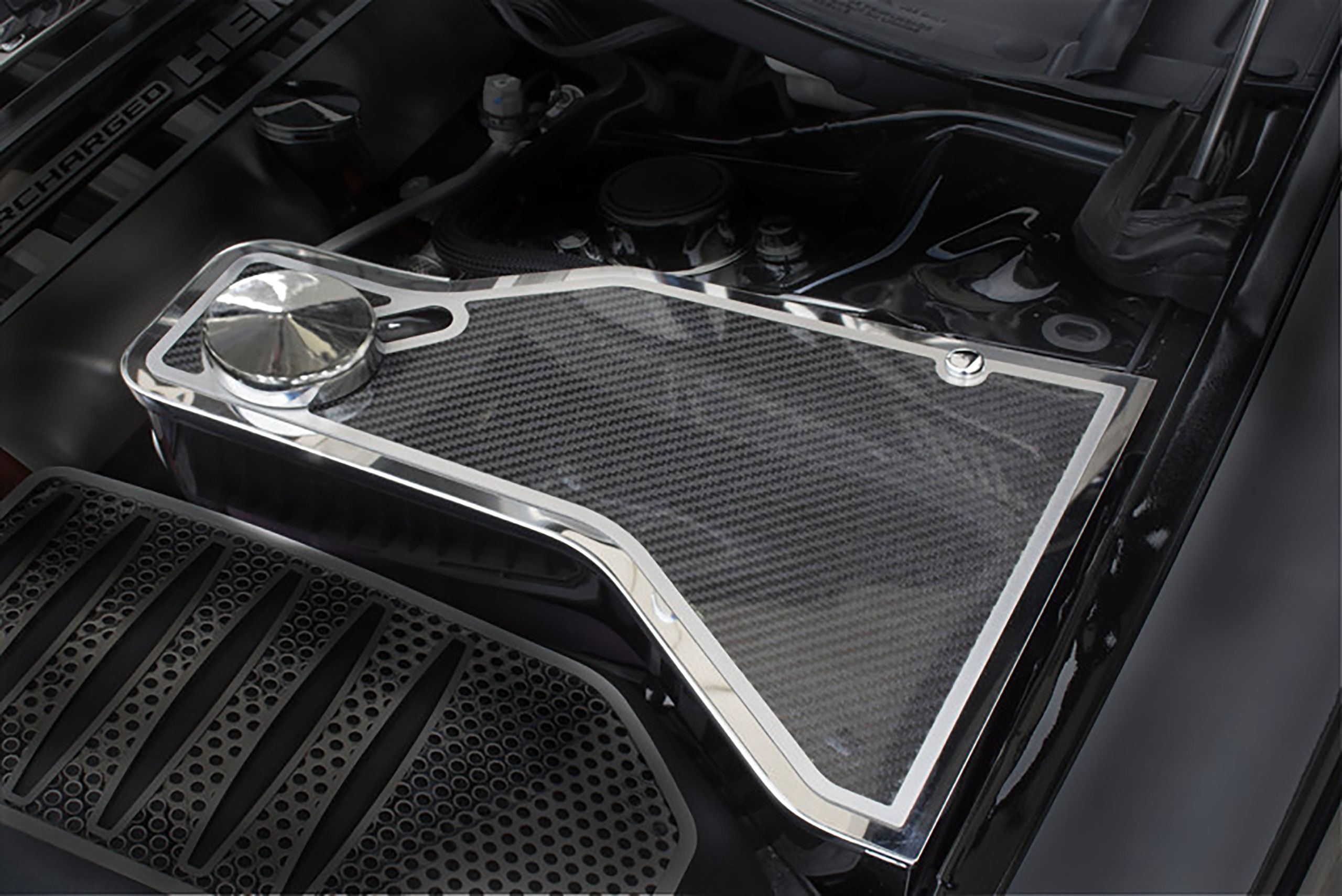 Third Generation 2011-2019 Dodge Challenger Water Tank Cover Top Plate - Choose Finish - American Car Craft