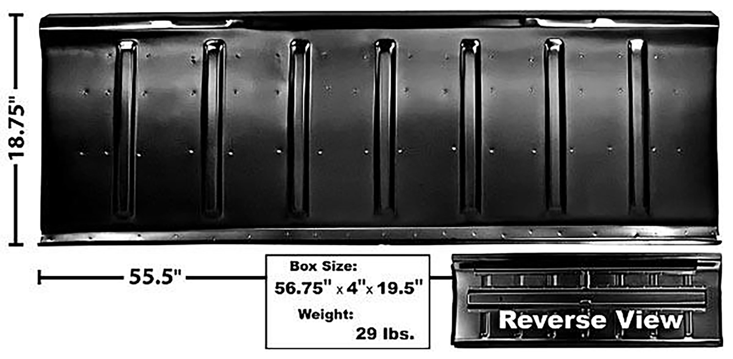 1968-1972 Chevrolet El Camino Rear Cab Panel - 1428B - Dynacorn