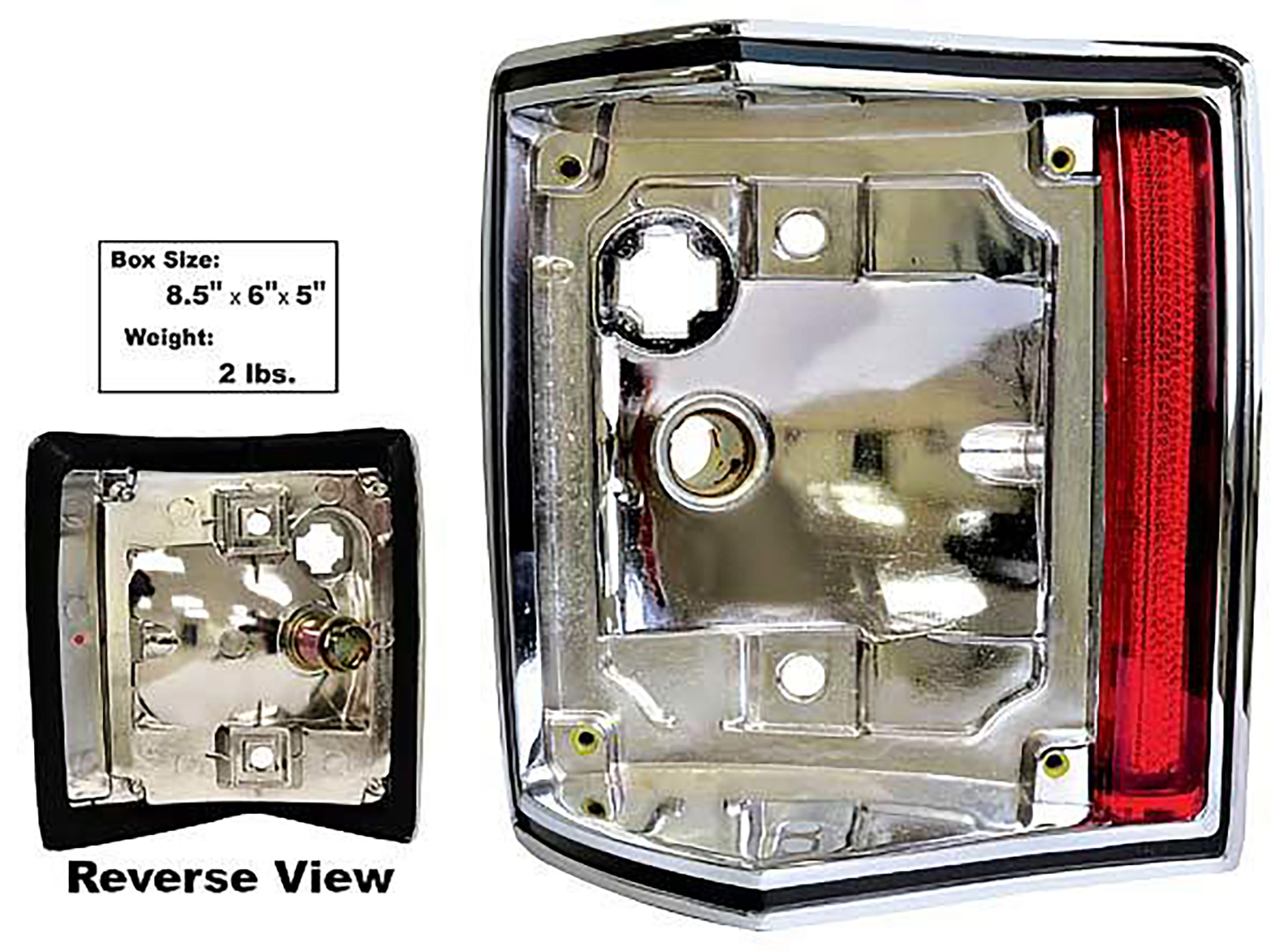 1970-1972 Chevrolet El Camino Tail Light Housing, LH - TL70BK - Dynacorn