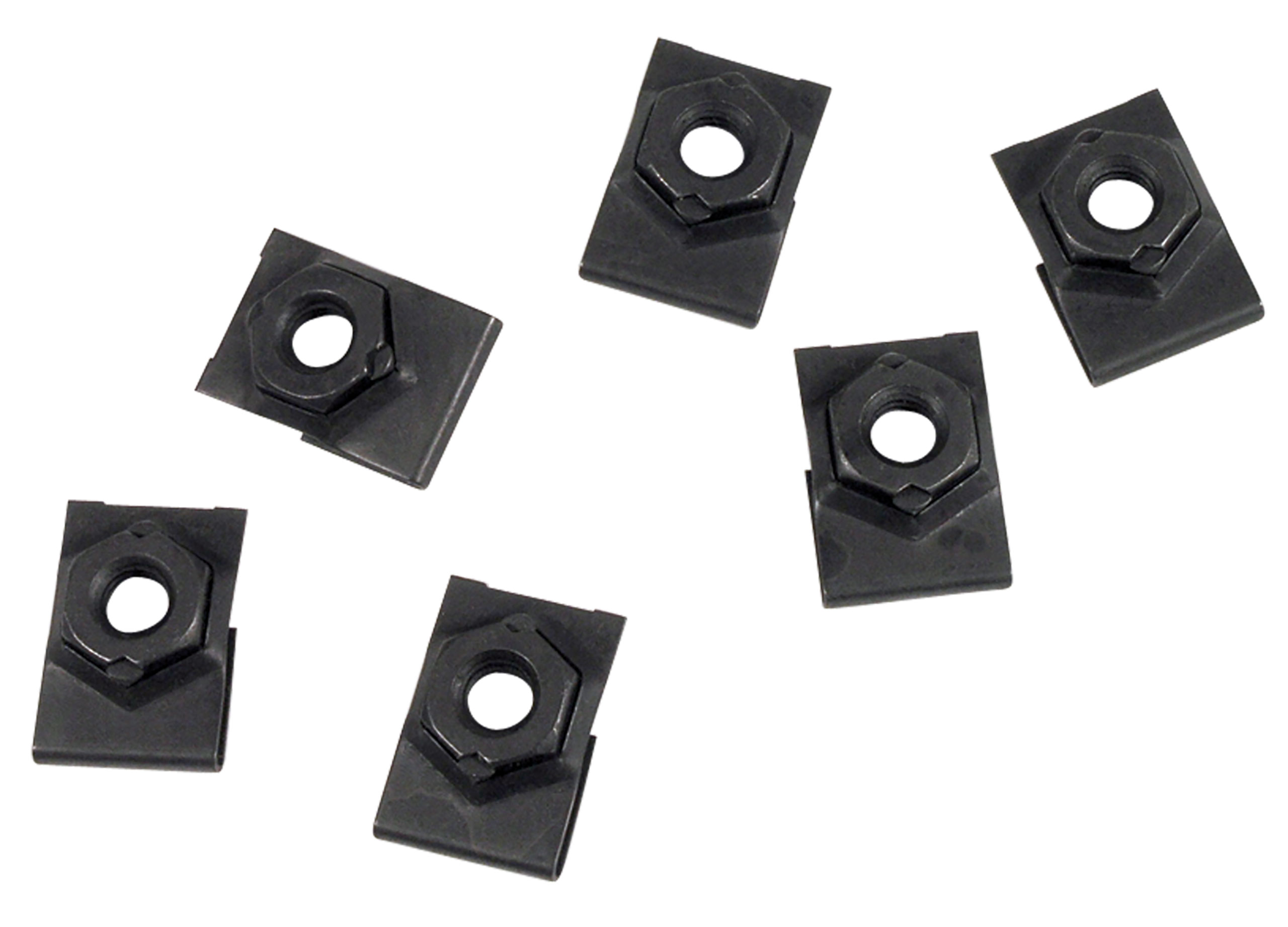 C2 1965 Chevrolet Corvette Fan Shroud U-Nuts. 396 - 6 Piece Set - CA