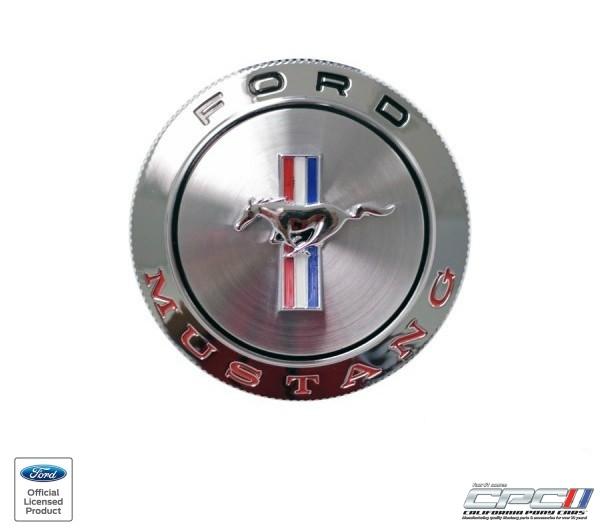 First Generation 1966 Ford Mustang Premium Concours Correct Standard Gas Cap Assembly Vented With Security Cable - California Pony Cars
