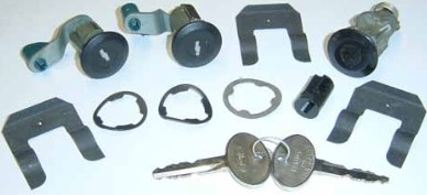 Third Generation 1987-1993 Ford Mustang Door & Trunk/Glovebox Lock Set - 3 Cylinders - Auto Accessories of America