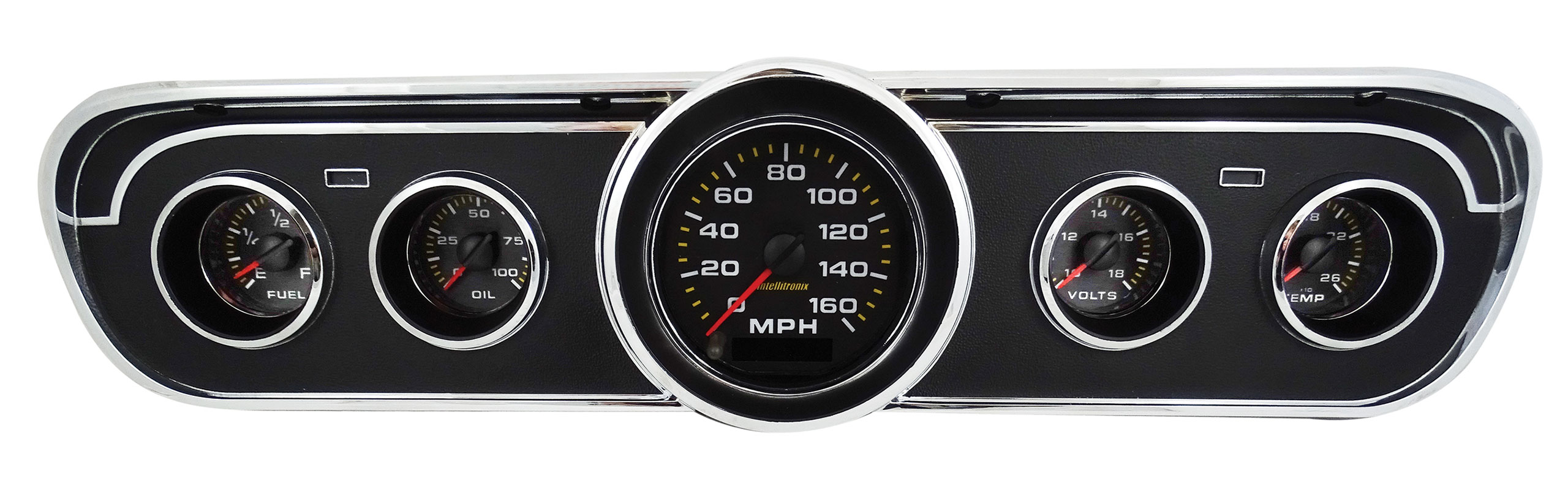 thumbnail image 2 of Intellitronix Digital Dash Gauge Panel For 1965-1966 Ford Mustang - Blue LED Display 2 of 6