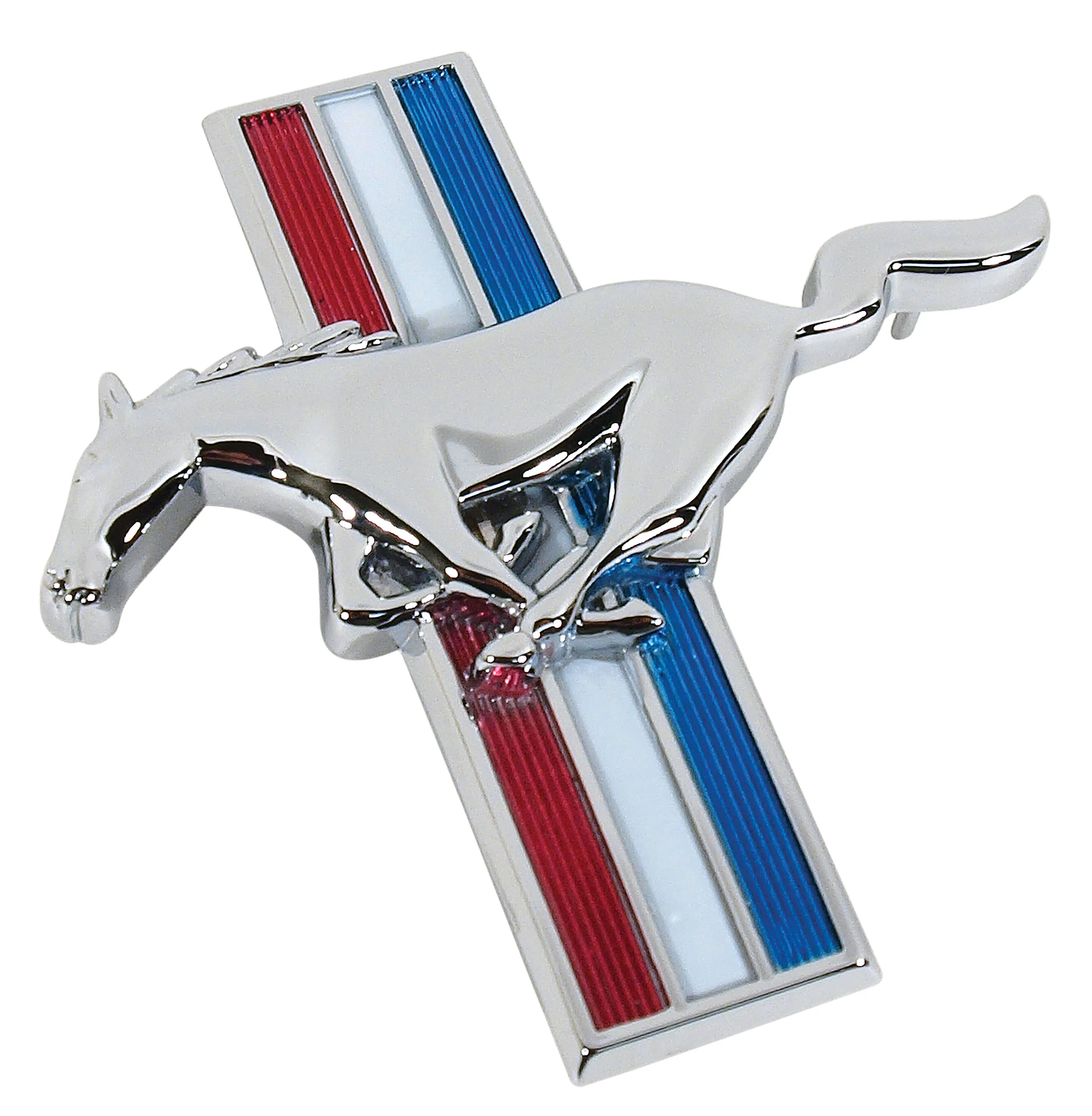 First Generation 1964-1968 Ford Mustang Running Horse Fender Emblem - LH 1964-66 All; 1967-68: 6 Cyl - Scott Drake