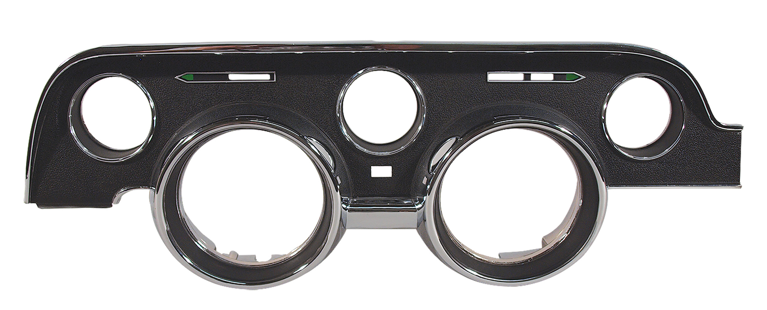 First Generation 1968 Ford Mustang Black Instrument Cluster Bezel W/Camera Case Finish - CA