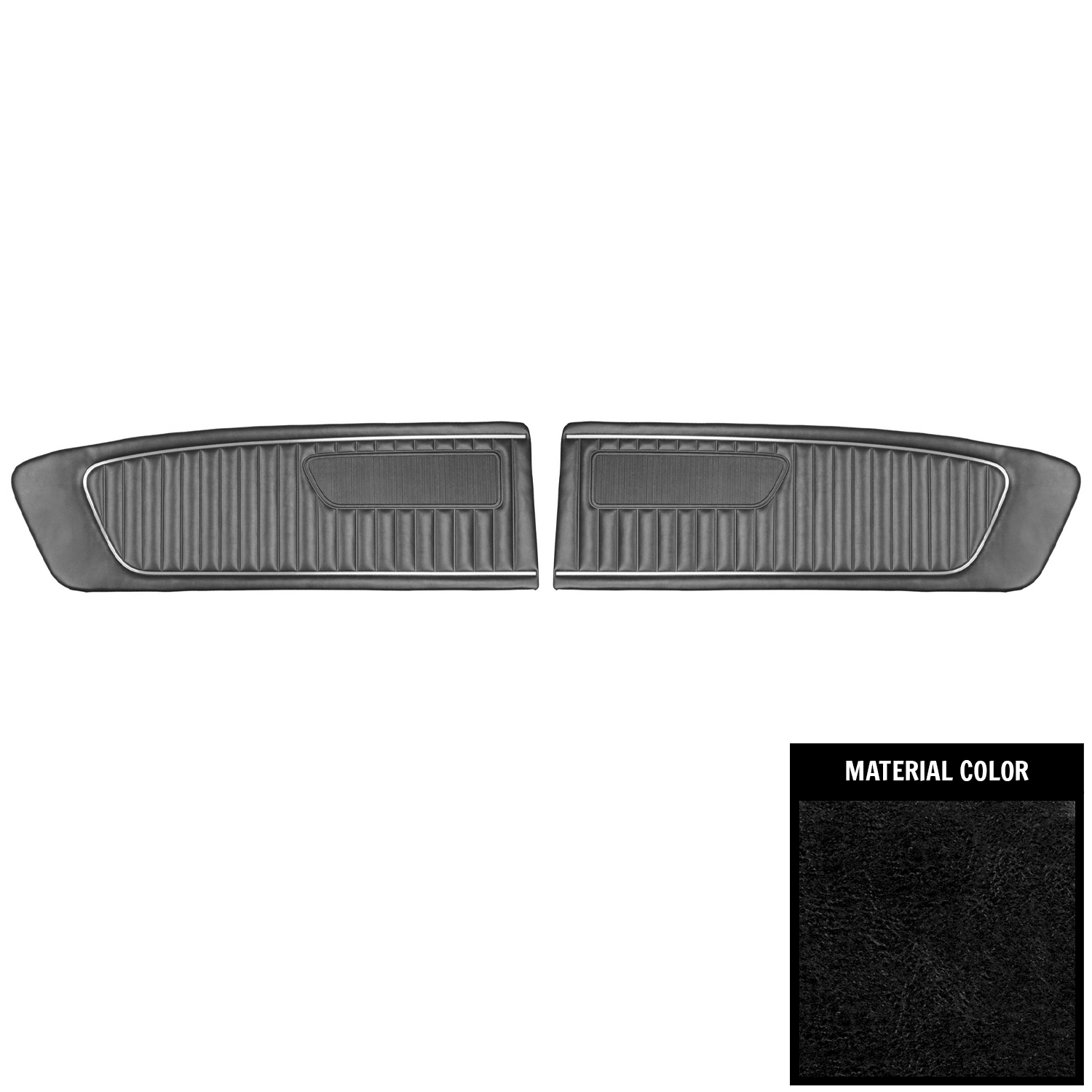 First Generation 1965 Ford Mustang Standard Front Door Panels - Choose Color - PUI Interiors