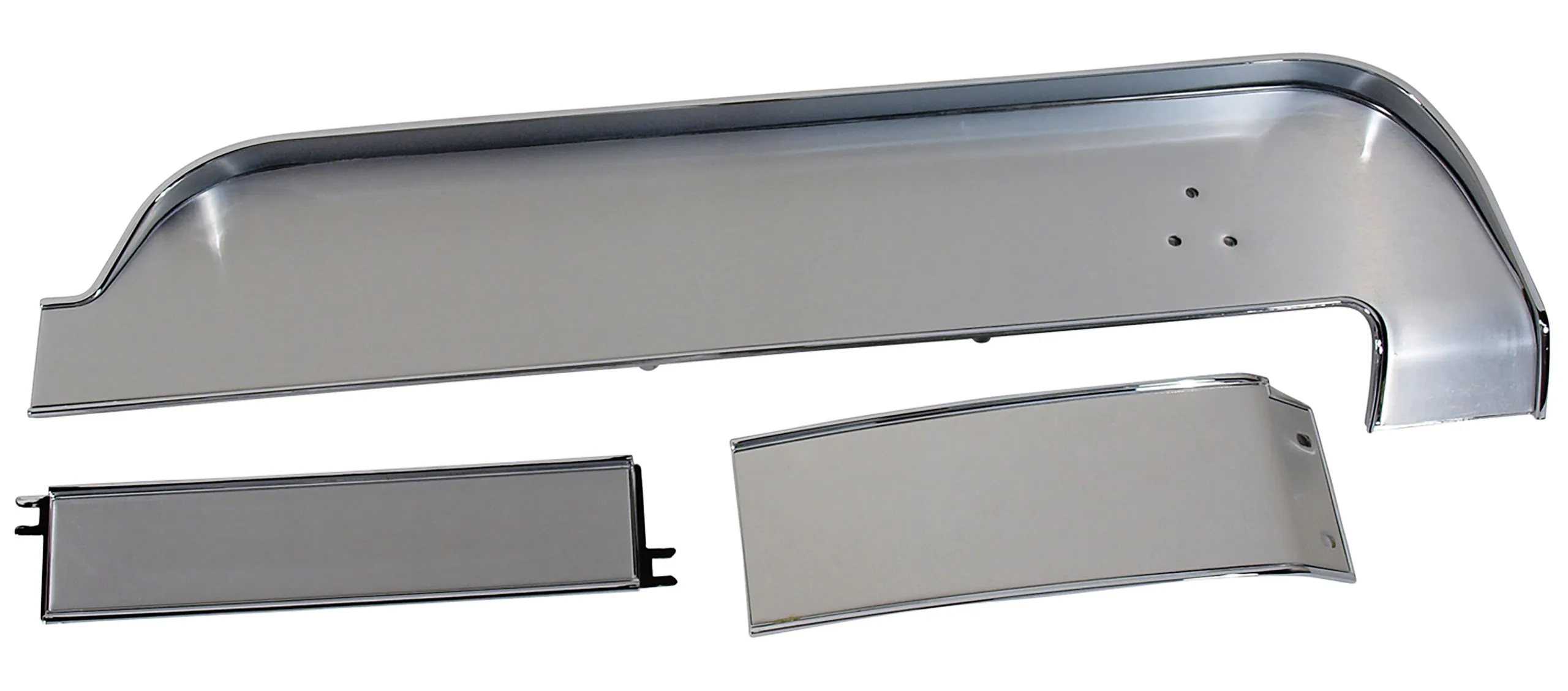 First Generation 1967 Ford Mustang Deluxe Dash Panel Trim - 3 piece Set - W/Aluminum Inserts - CA