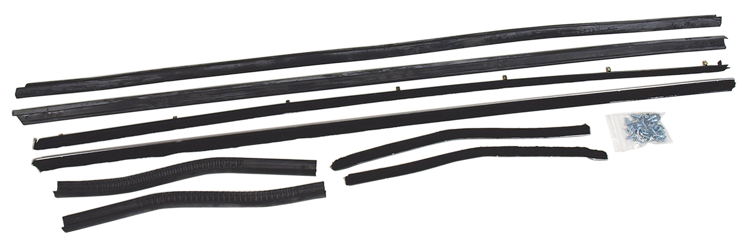 First Generation 1967-1968 Ford Mustang Door Felts - Inner & Outer - Coupe - 8 pieces - Auto Accessories of America
