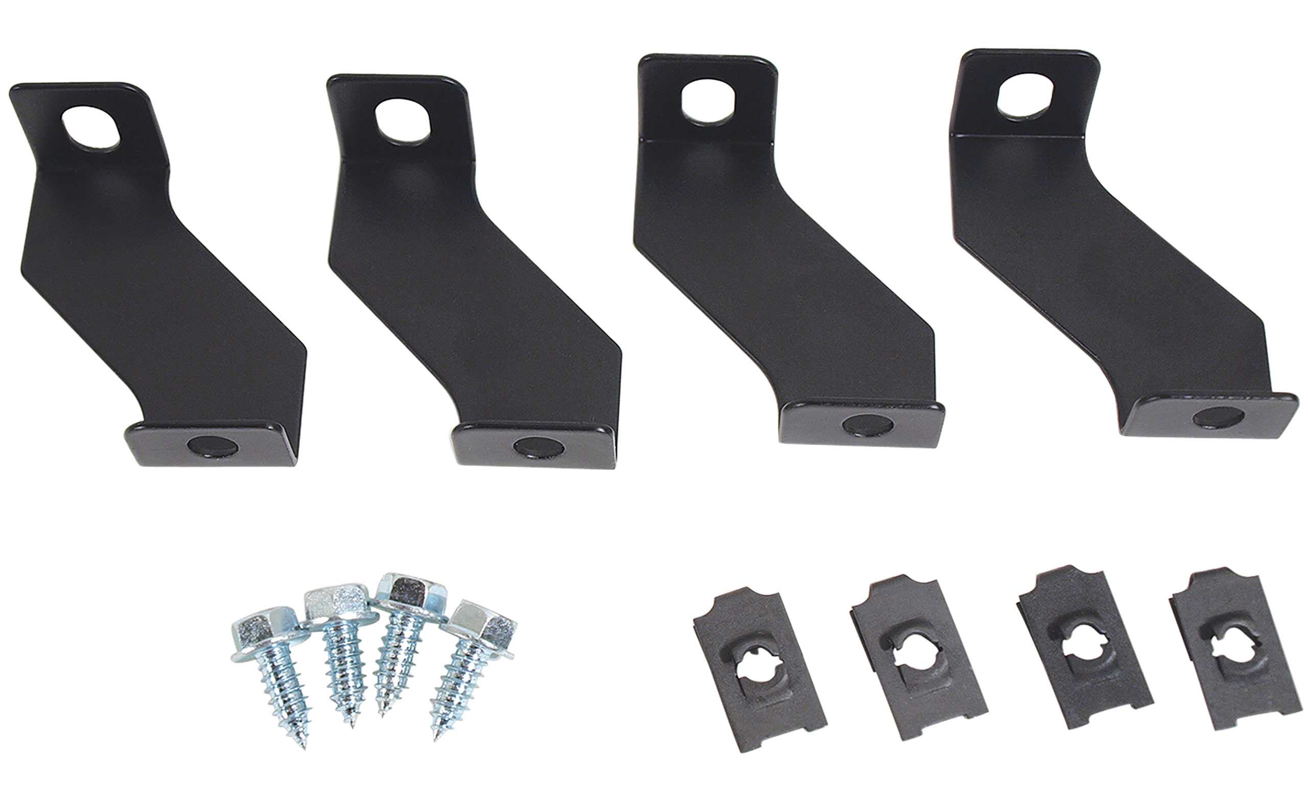 First Generation 1965-1966 Ford Mustang Fan Shroud Brackets - 3 Row - 4 Pieces - CA