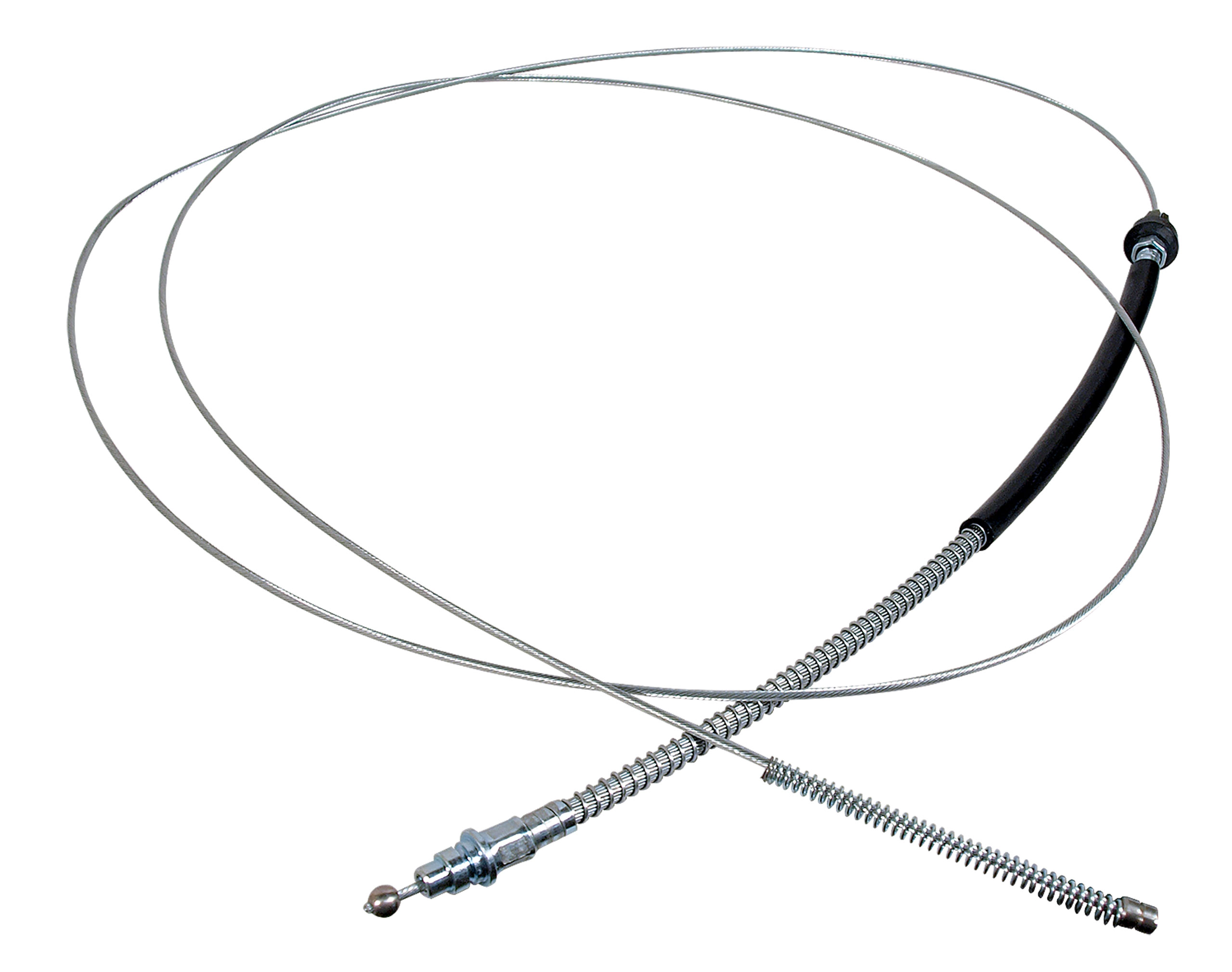 First Generation 1968 Ford Mustang Rear Parking Brake Cable - 8 Cylinder - Right Hand - 136 5/8