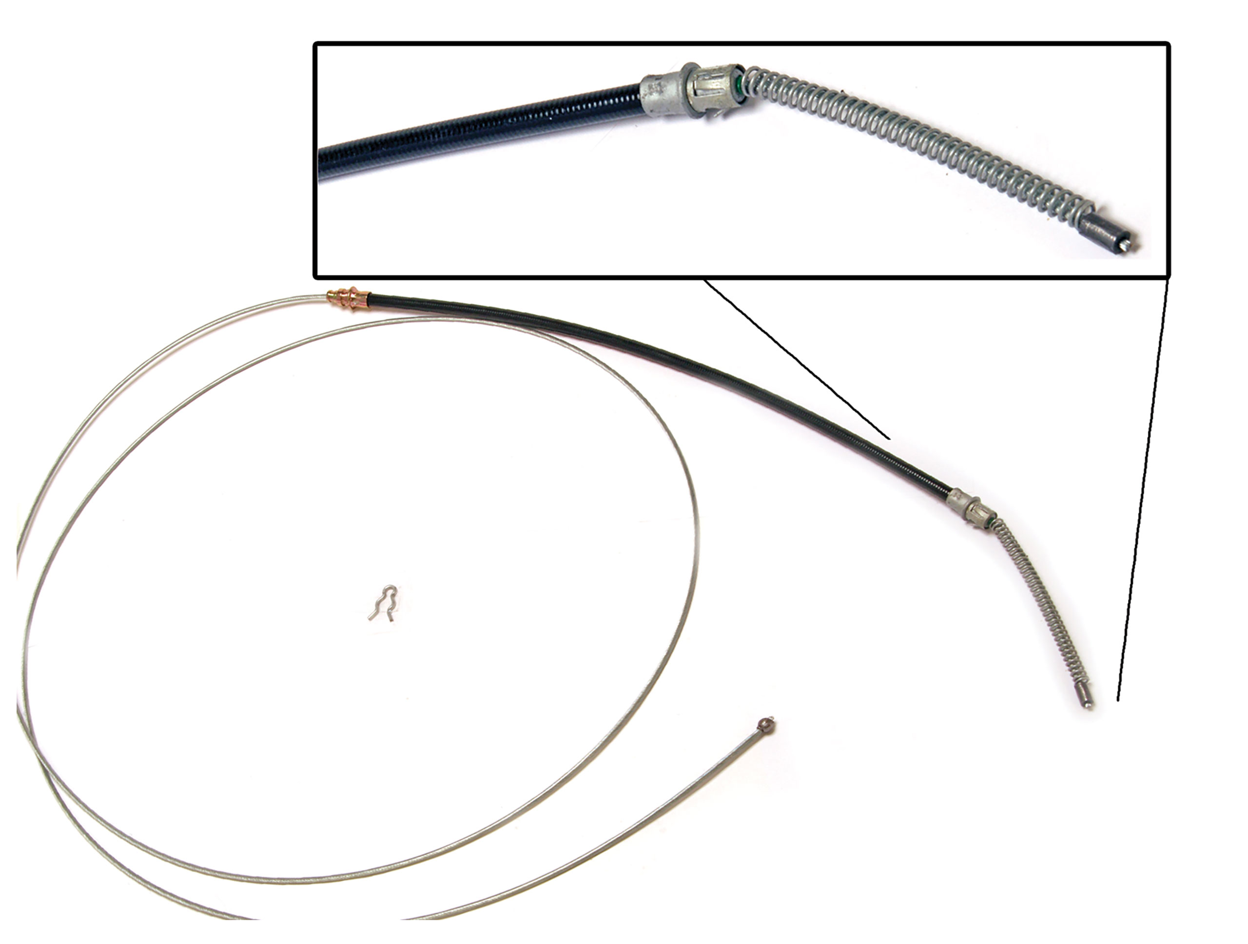 Auto Accessories of America 1970-1973 Ford Mustang Rear Parking Brake Cable - 8 Cylinder - Right Hand