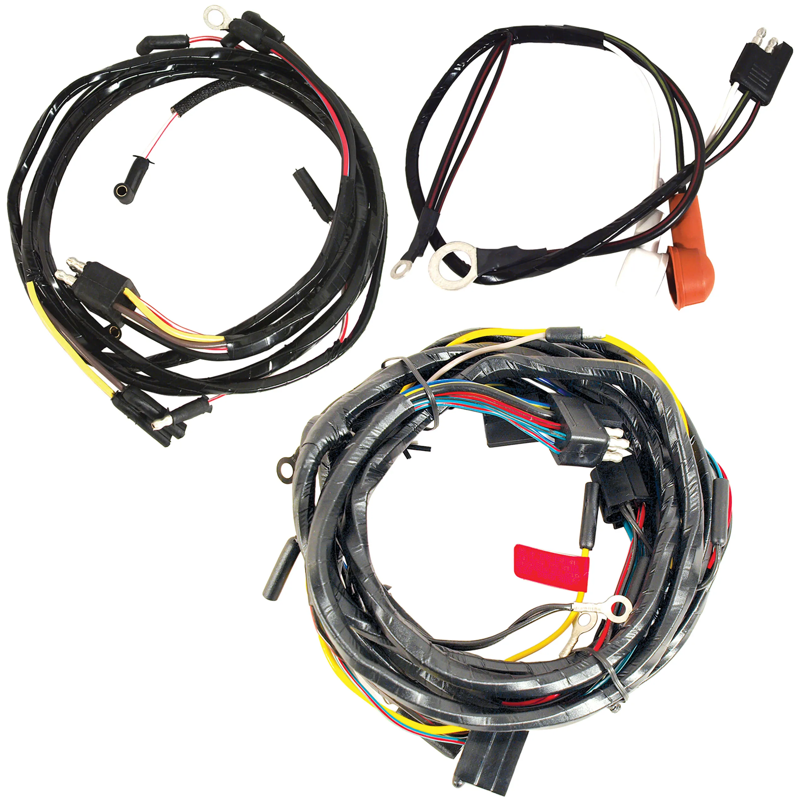 First Generation 1965 Ford Mustang Wiring Harness - 8 Cylinder - W/Gauges & 3 Speed Heater Motor - CA