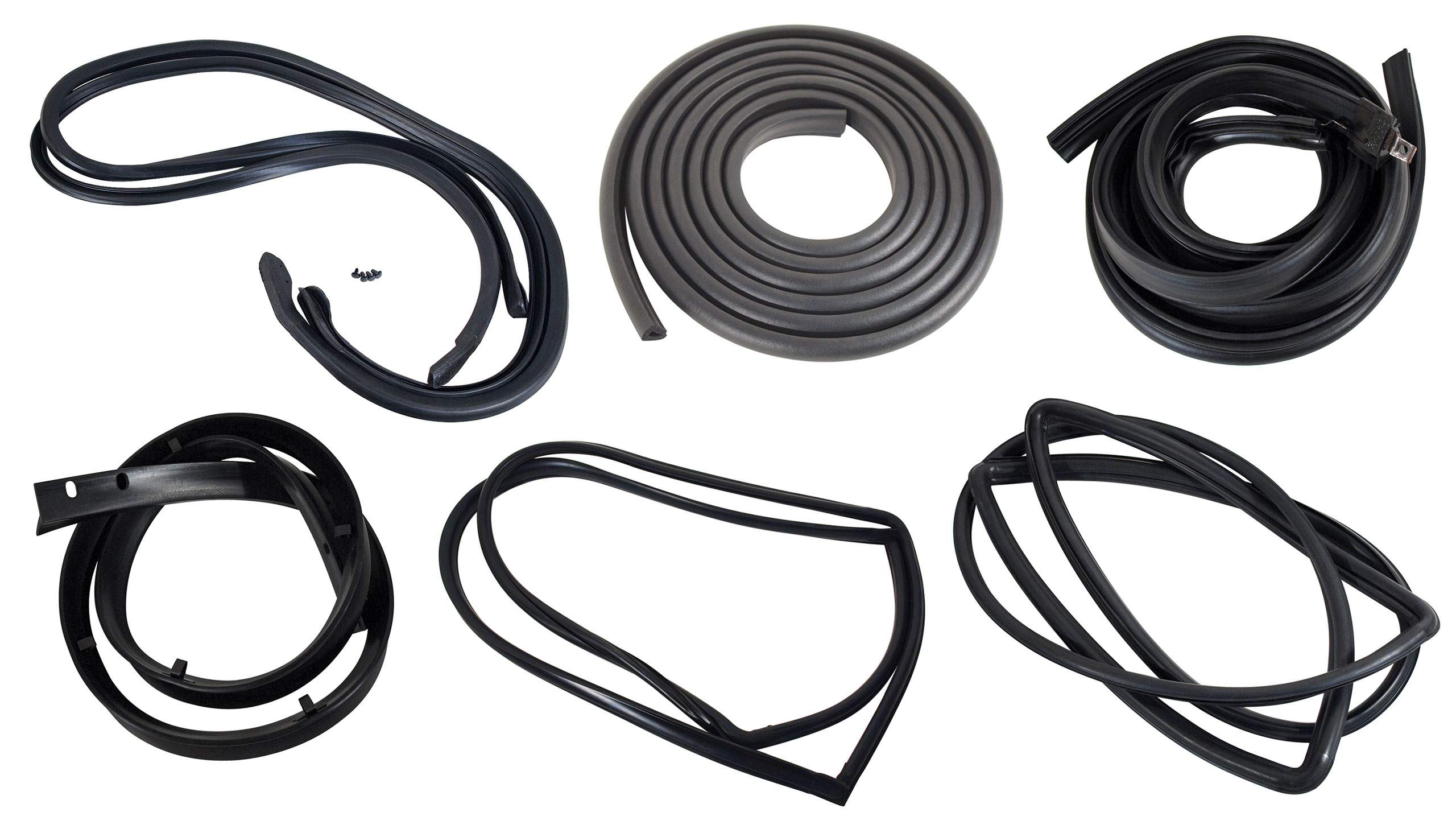 First Generation 1964-1966 Ford Mustang Coupe Body Weatherstrip Kit - Basic 8 pieces - CA