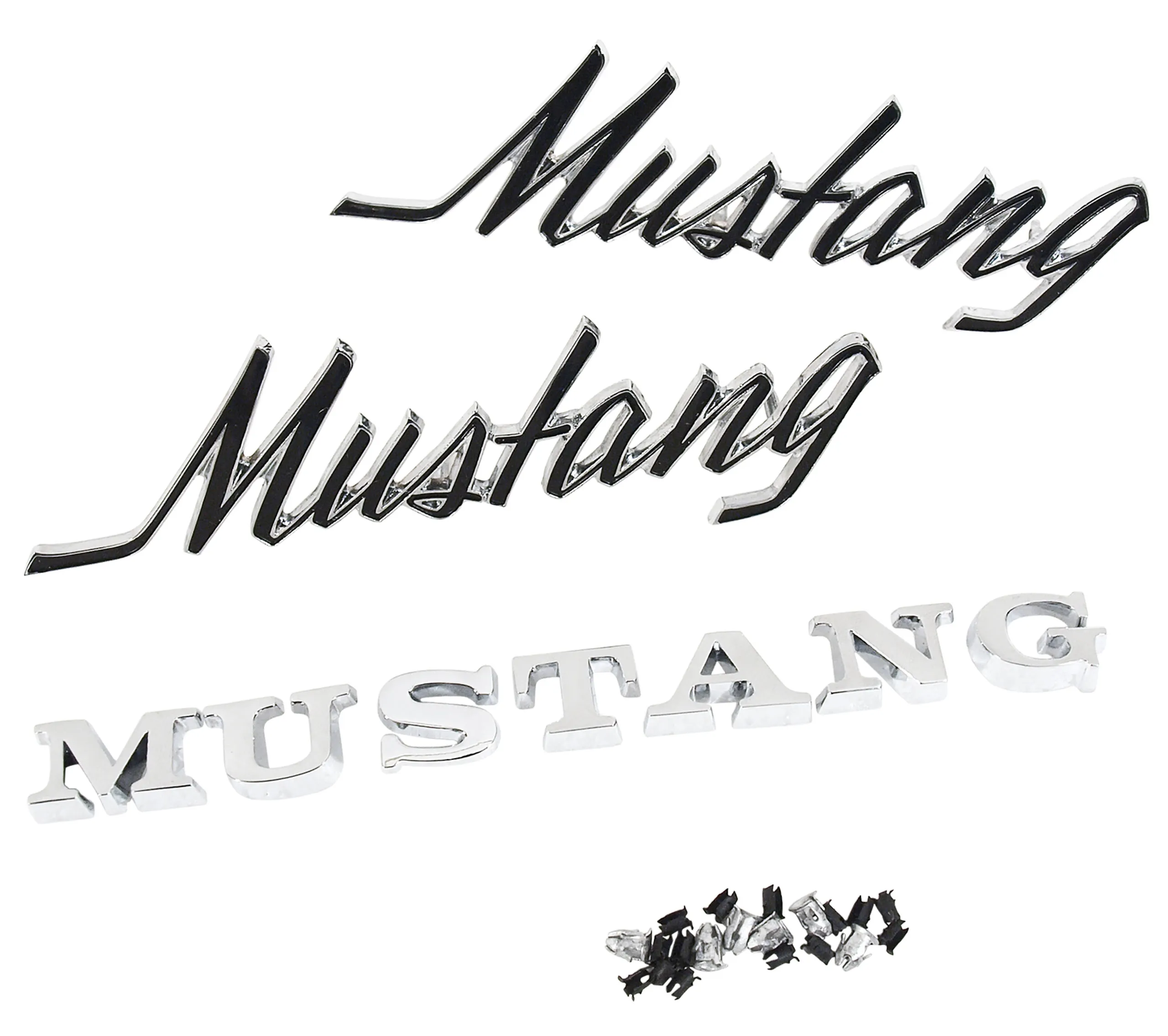 First Generation 1969-1972 Ford Mustang Emblem Kit - All - C9ZZ-6540282KIT - Scott Drake