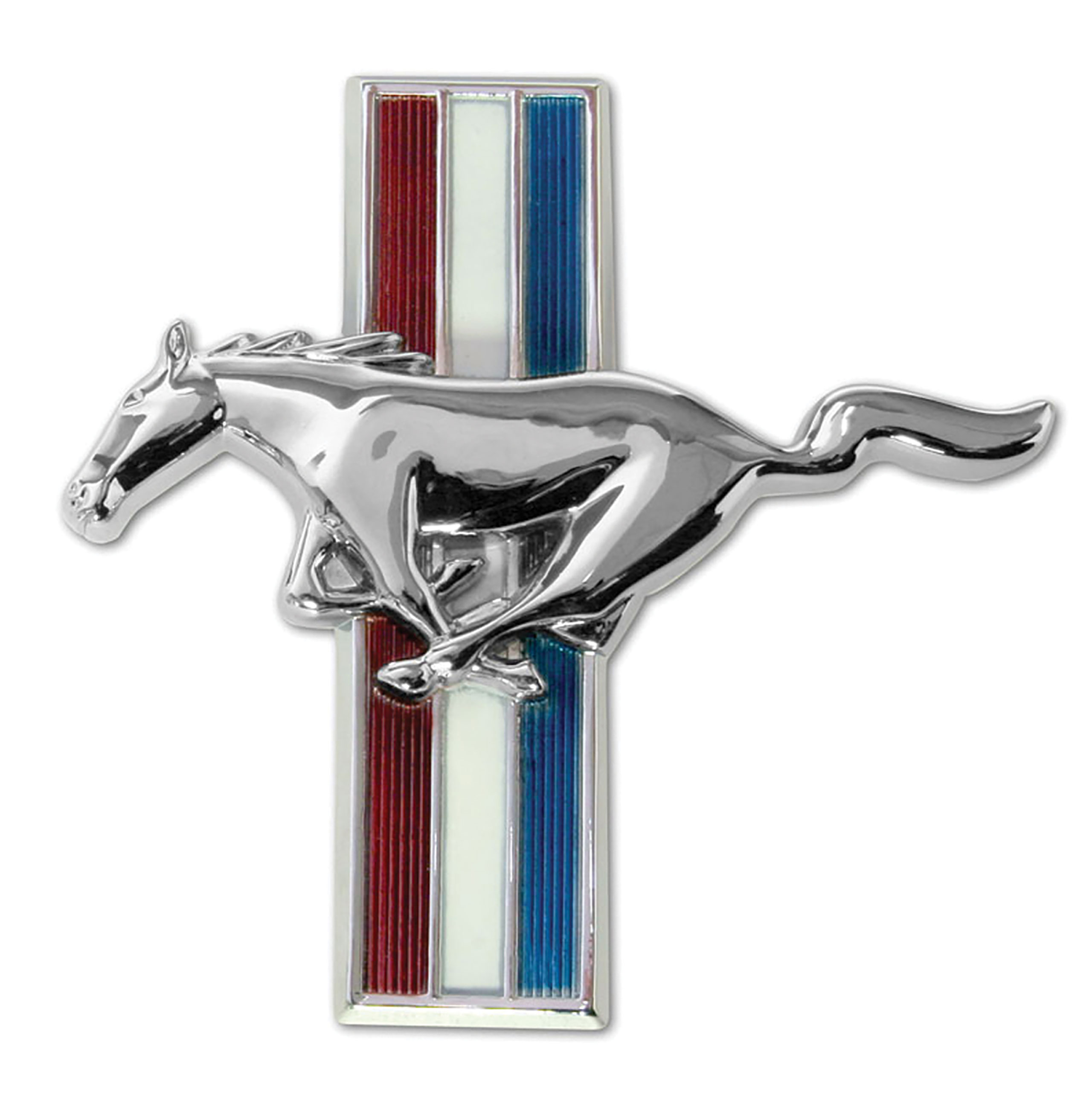 First Generation 1965-1966 Ford Mustang Running Horse Glove Box Emblem - Flat - Scott Drake