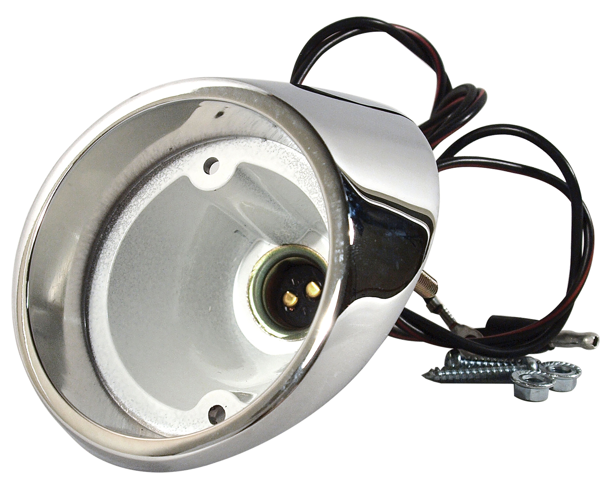 First Generation 1965-1966 Ford Mustang Backup Light Housing W/Socket & Wiring - Right Hand - CA