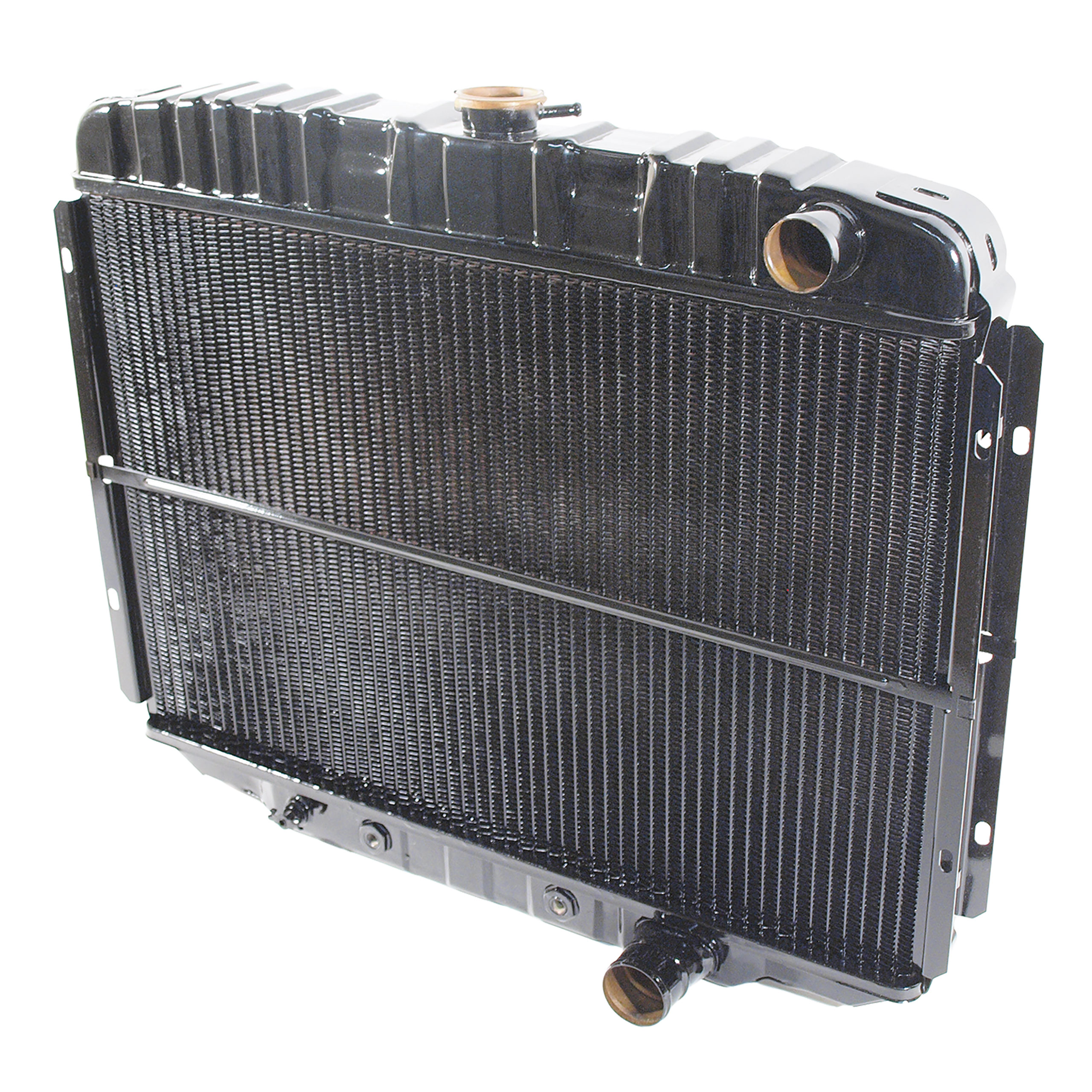 First Generation 1968-1969 Ford Mustang Radiator - Brass/Copper - 3 Row ...