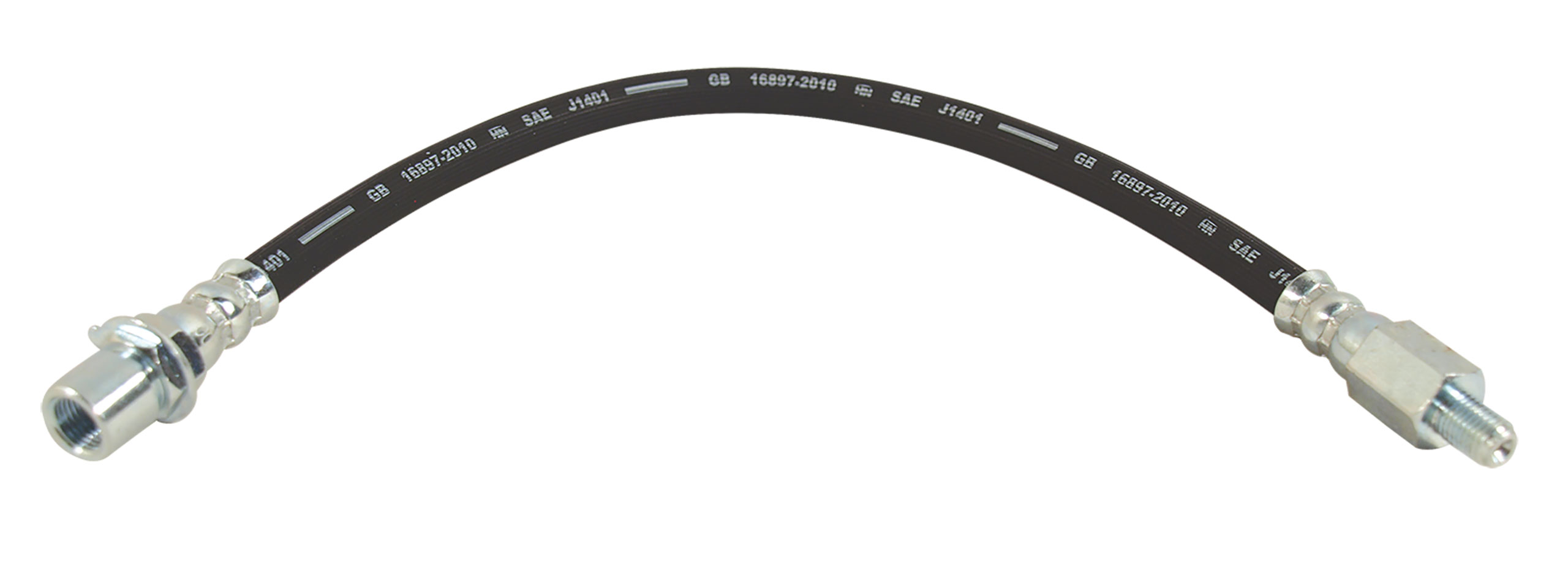 Mr. Mustang 1967-1970 Ford Mustang Front Drum Brake Hose - Left or Right Hand