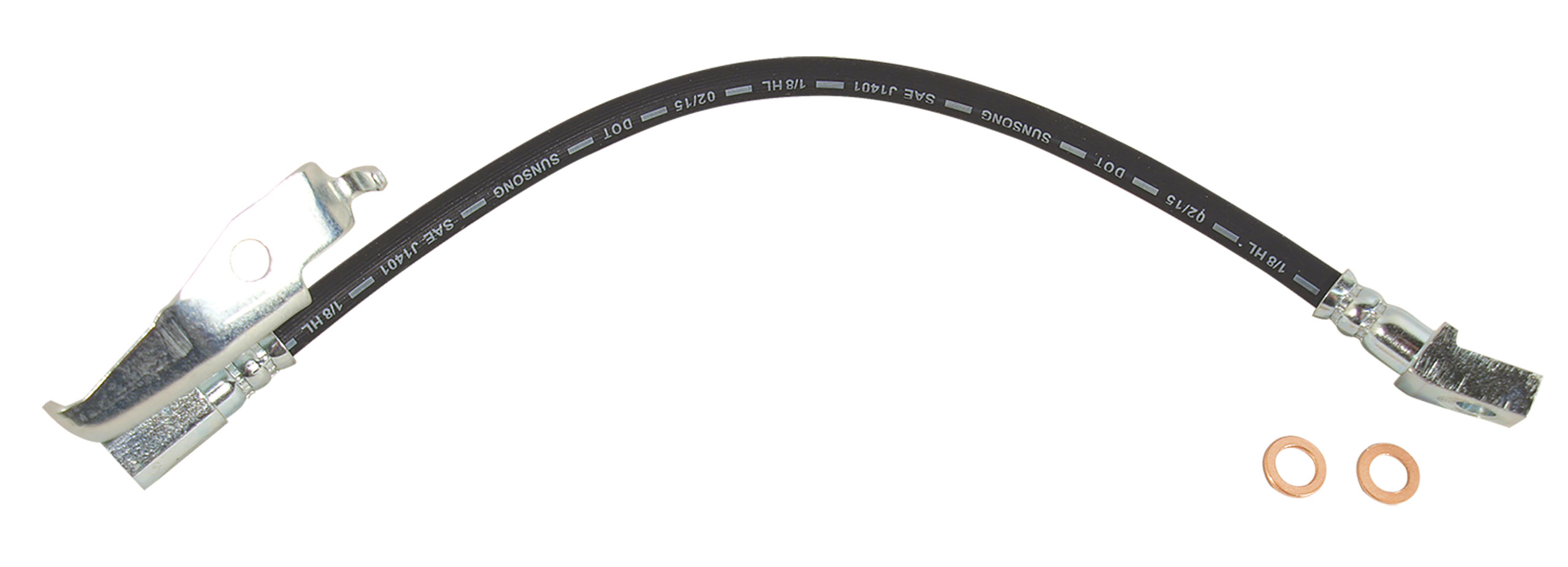 Auto Accessories of America 1971-1973 Ford Mustang Front Disc Brake Hose - Left Hand