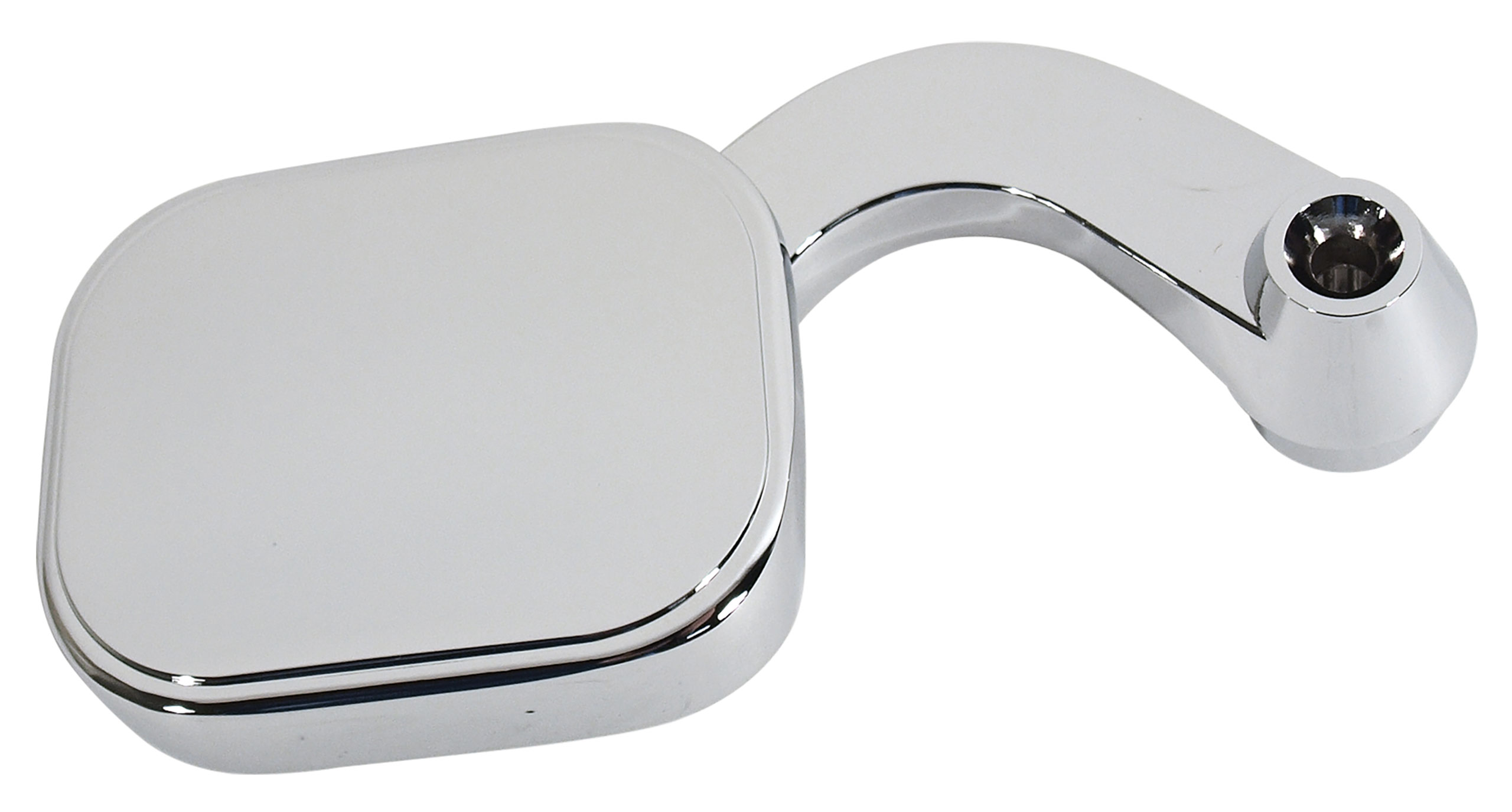 thumbnail image 2 of 68-73 Ford Mustang Door Window Handle Cover Plate – Brushed Finish, New 2 of 6