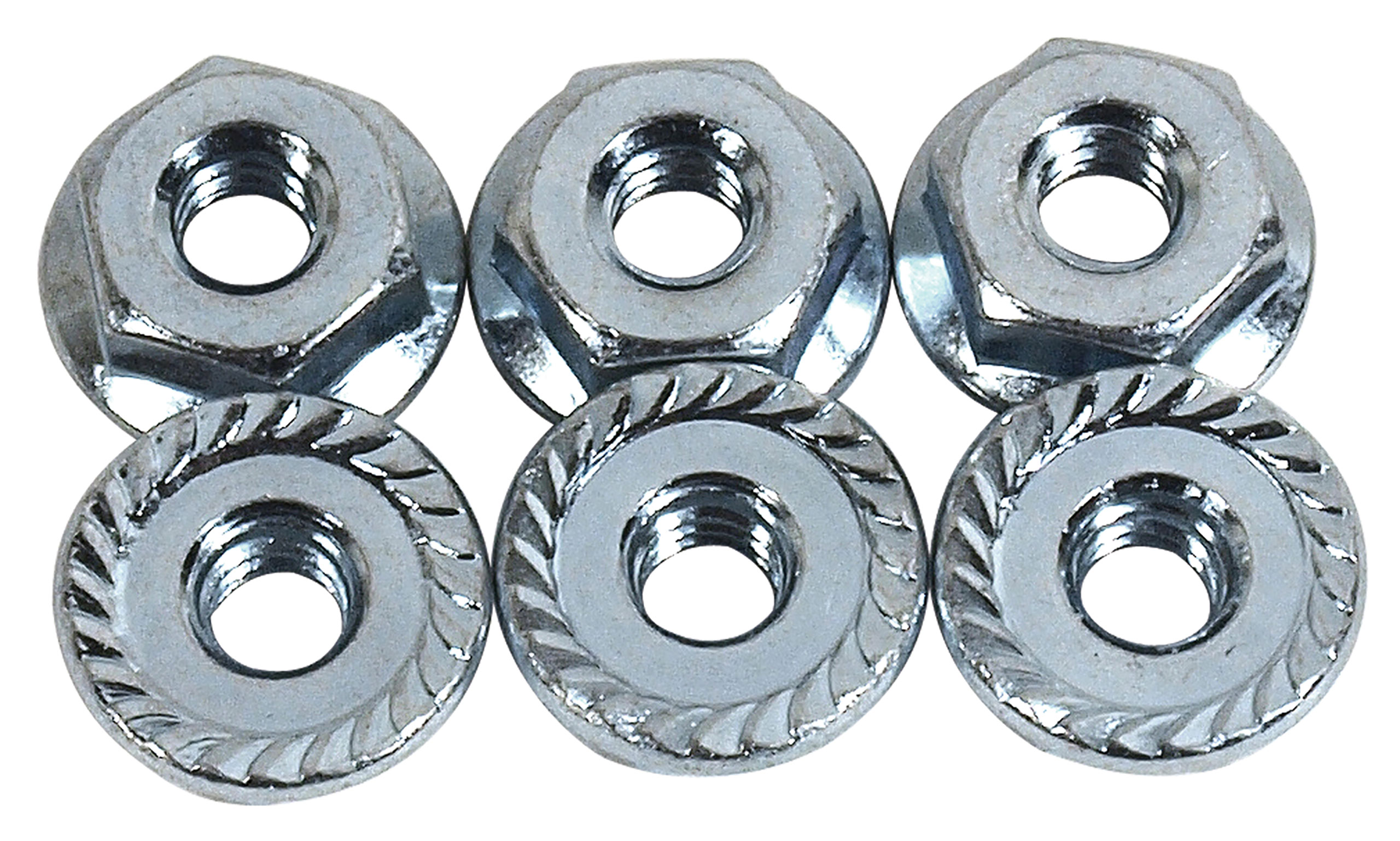 First Generation 1965-1966 Ford Mustang Rear Valance Exhaust Bezel Mounting Nuts - GT - 6 pieces - CA