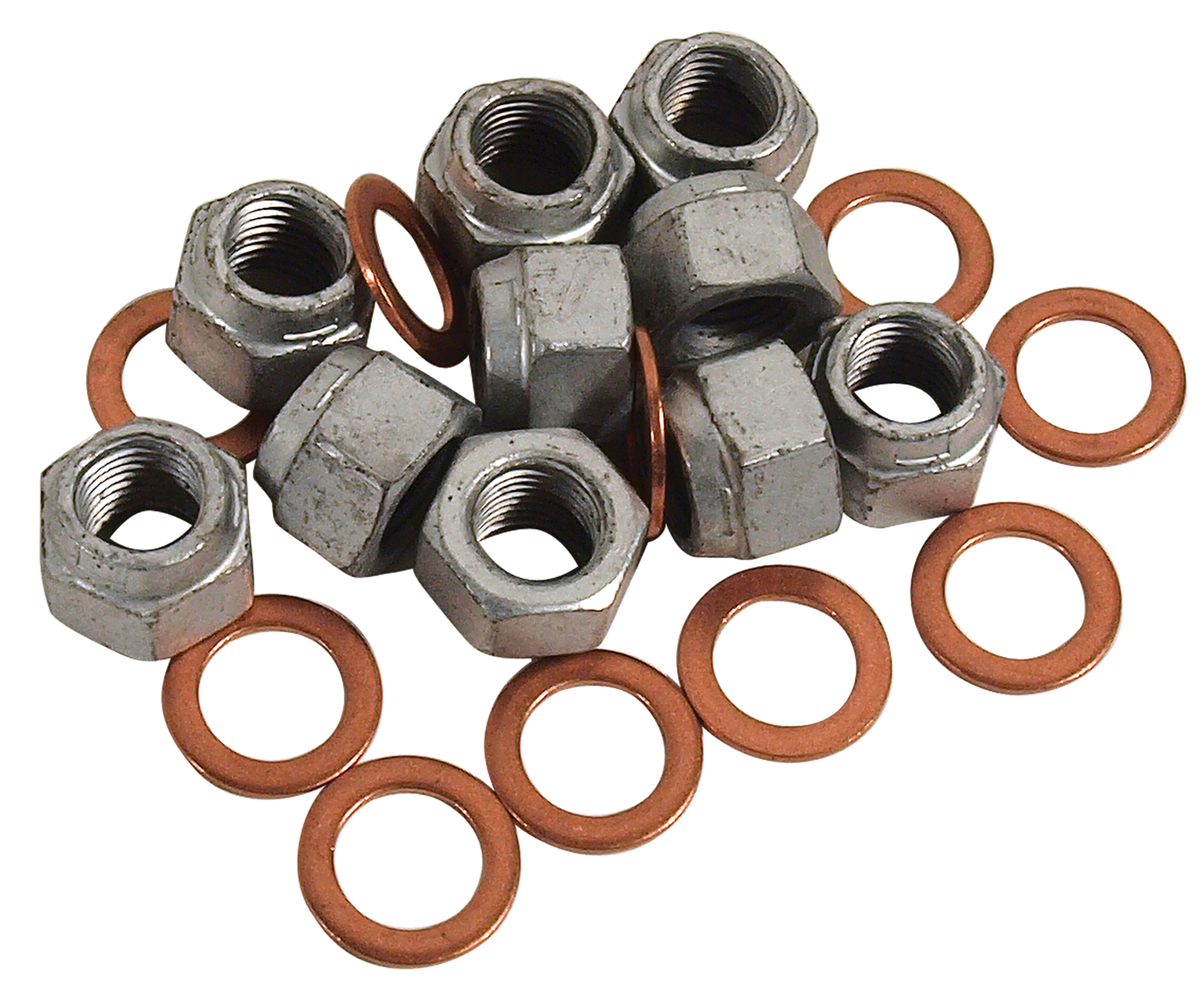 First Generation 1964-1973 Ford Mustang Differential Carrier Housing Locknuts & Copper Washers - 20 pcs - CA