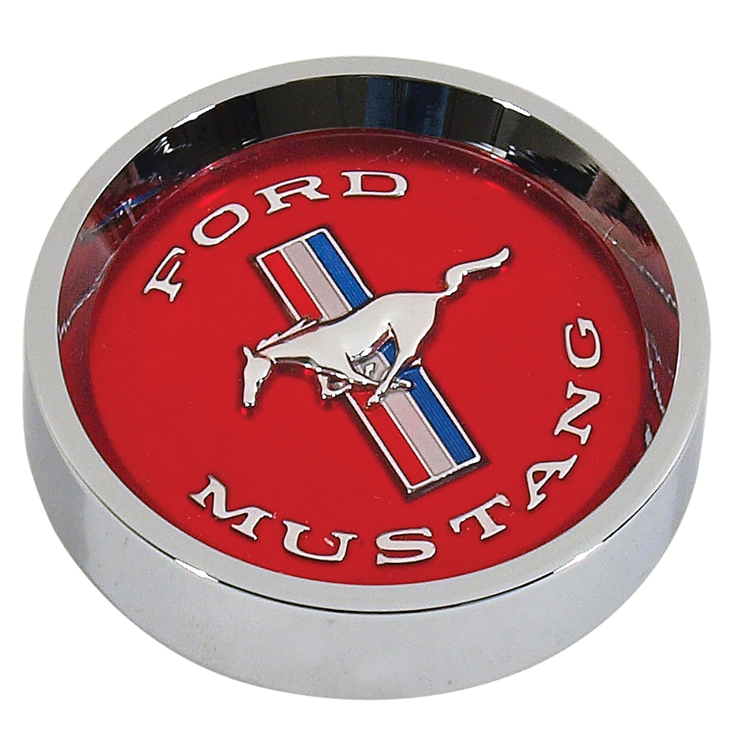 First Generation 1965-1967 Ford Mustang Red Pony Center Cap For Styled Steel Wheels - Wheel Vintiques