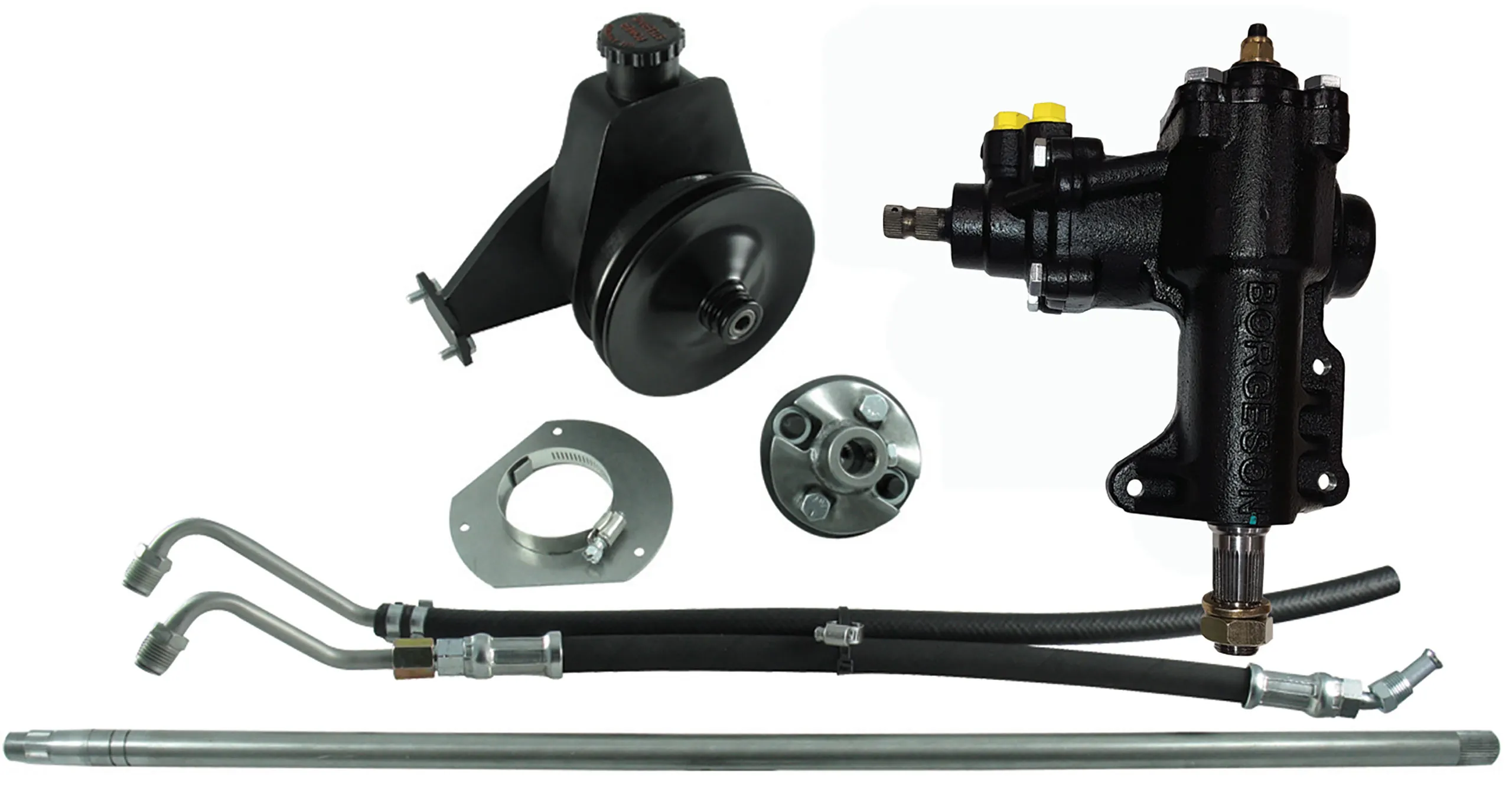 First Generation 1965-1966 Ford Mustang Power Steering Conversion Kit - Manual 200/250 - Borgeson Universal