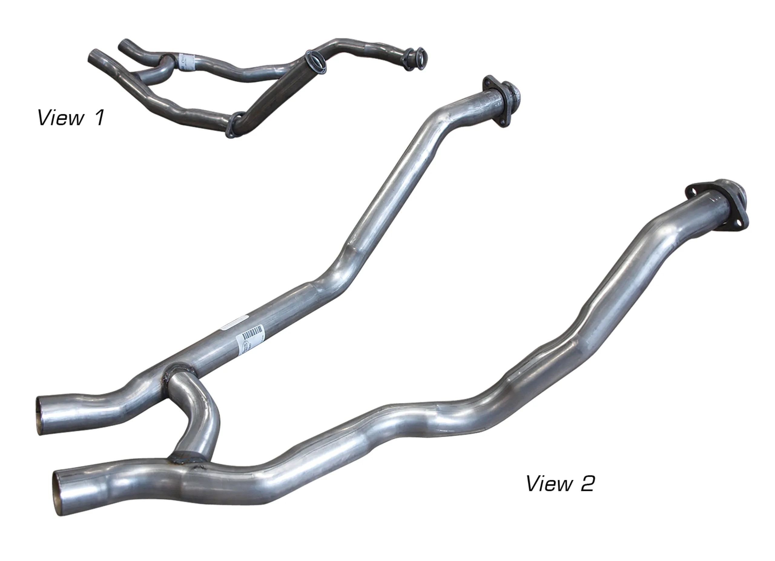 First Generation 1964-1970 Ford Mustang Front Dual Exhaust H Pipe - 2