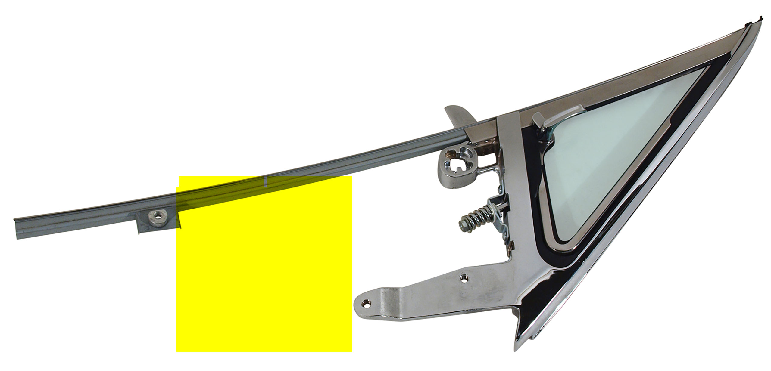 First Generation 1964-1966 Ford Mustang Vent Window Assembly - Tinted Glass - Left Hand - Auto Accessories of America