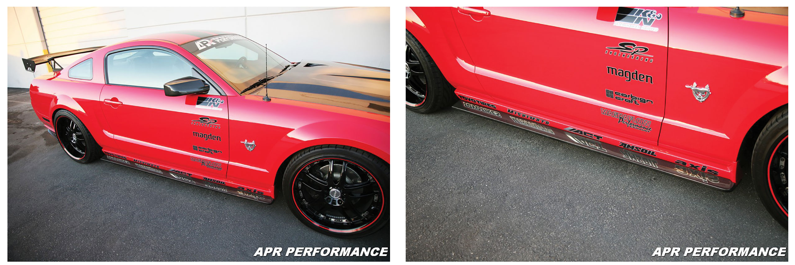 Fifth Generation 2005-2009 Ford Mustang Carbon Fiber Side Rocker ...