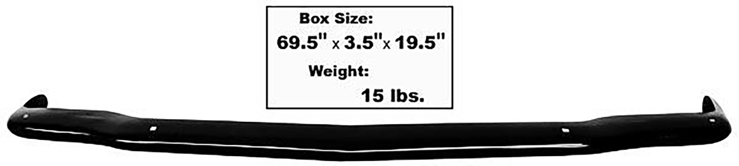 First Generation 1965-1966 Ford Mustang Painted Front Bumper - 3636BK - Dynacorn