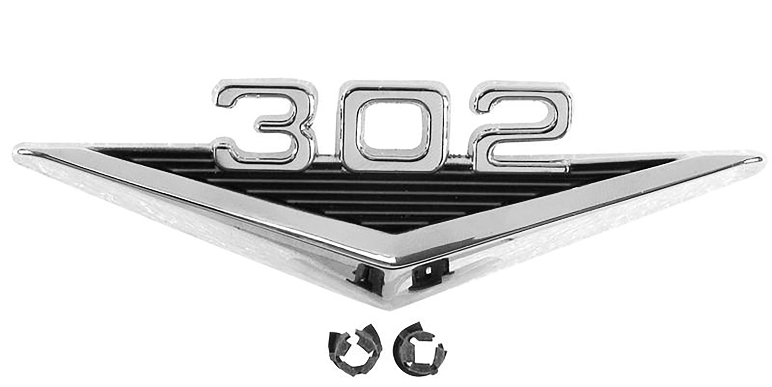 First Generation 1965-1966 Ford Mustang 302 Fender Emblem - EM3621 - Dynacorn
