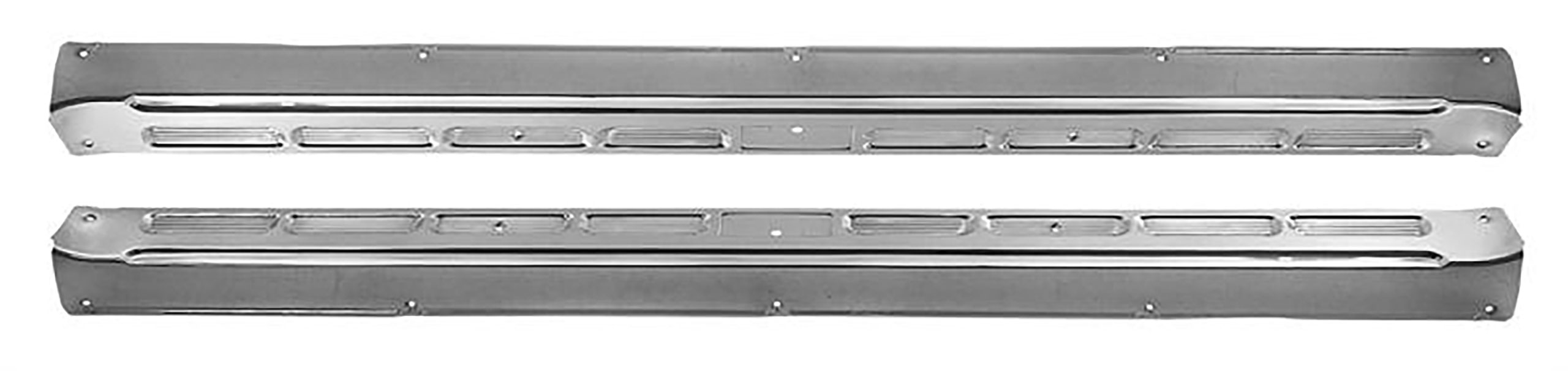 First Generation 1965-1968 Ford Mustang Coupe/Fastback Sill Plates - Stainless Steel - Dynacorn