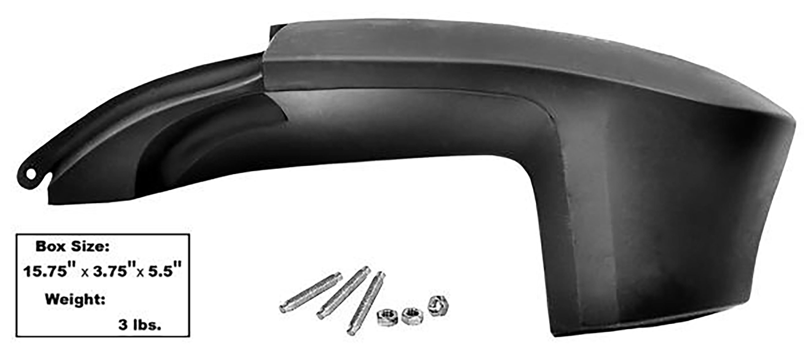 First Generation 1967-1968 Ford Mustang Fastback Quarter Panel Extension, LH - M3505 - Dynacorn