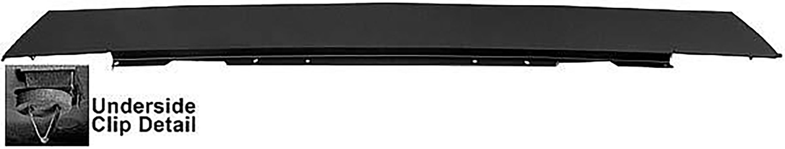 First Generation 1969-1970 Ford Mustang Rear Window Lower Trim Panel - M3548S - Dynacorn