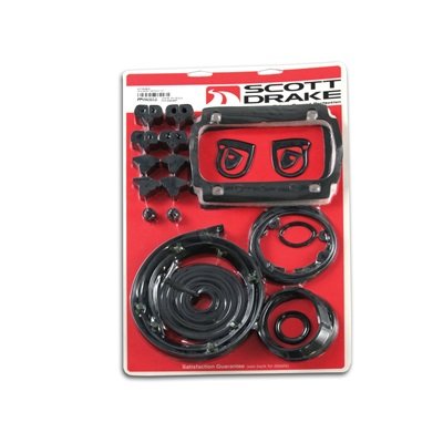 First Generation 1964-1966 Ford Mustang Repaint Basic Gasket And Seal Kit - KIT-RUB-3 - Scott Drake