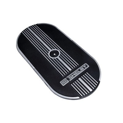 First Generation 1964-1973 Ford Mustang Oval Air Cleaner Assembly W/Shelby Logo Black - S7MS-9600-CS - Scott Drake