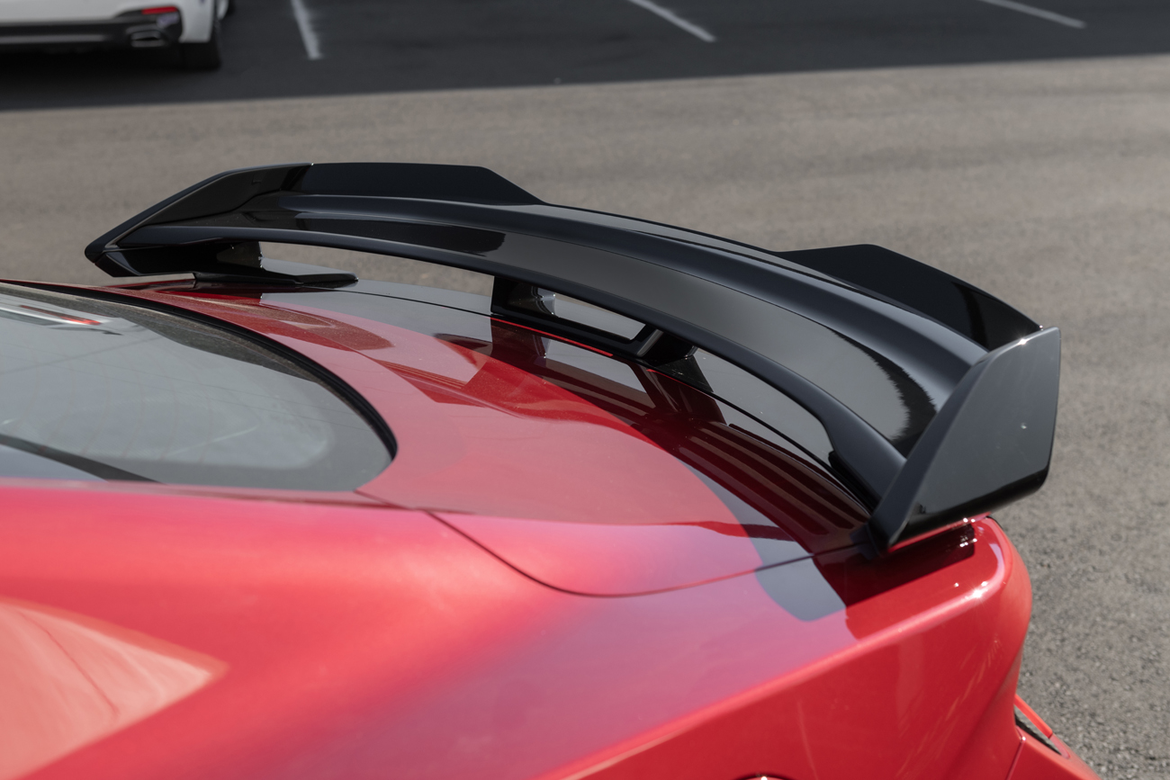 Seventh Generation 2024-2025 Ford Mustang Darkhorse Style Rear Wickerbill Wing Spoiler - Gloss Black - EOS
