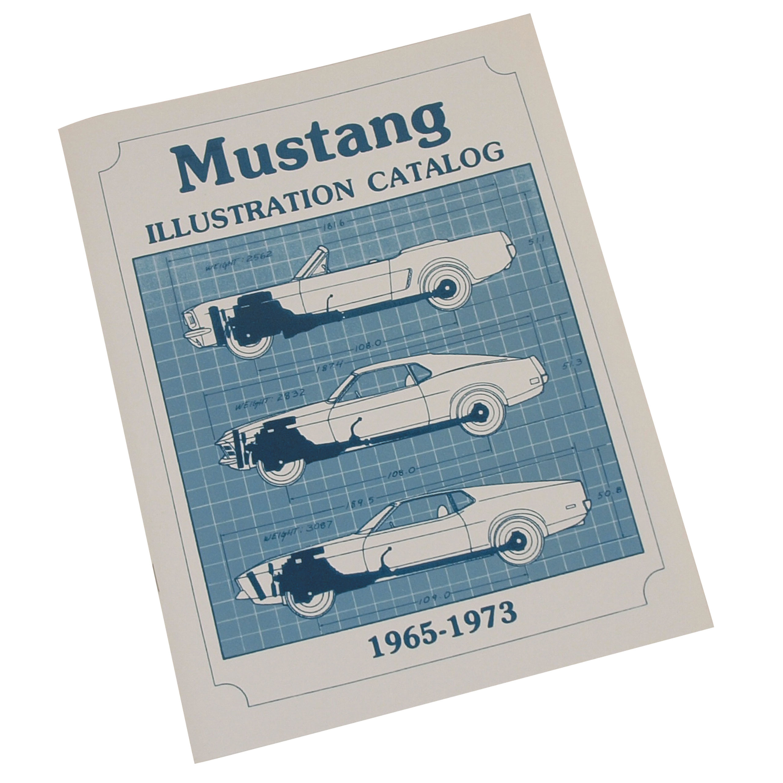 First Generation 1965-1973 Ford Mustang ILLUSTRATED EXPLODED VIEW PARTS CAT - Auto Accessories of America