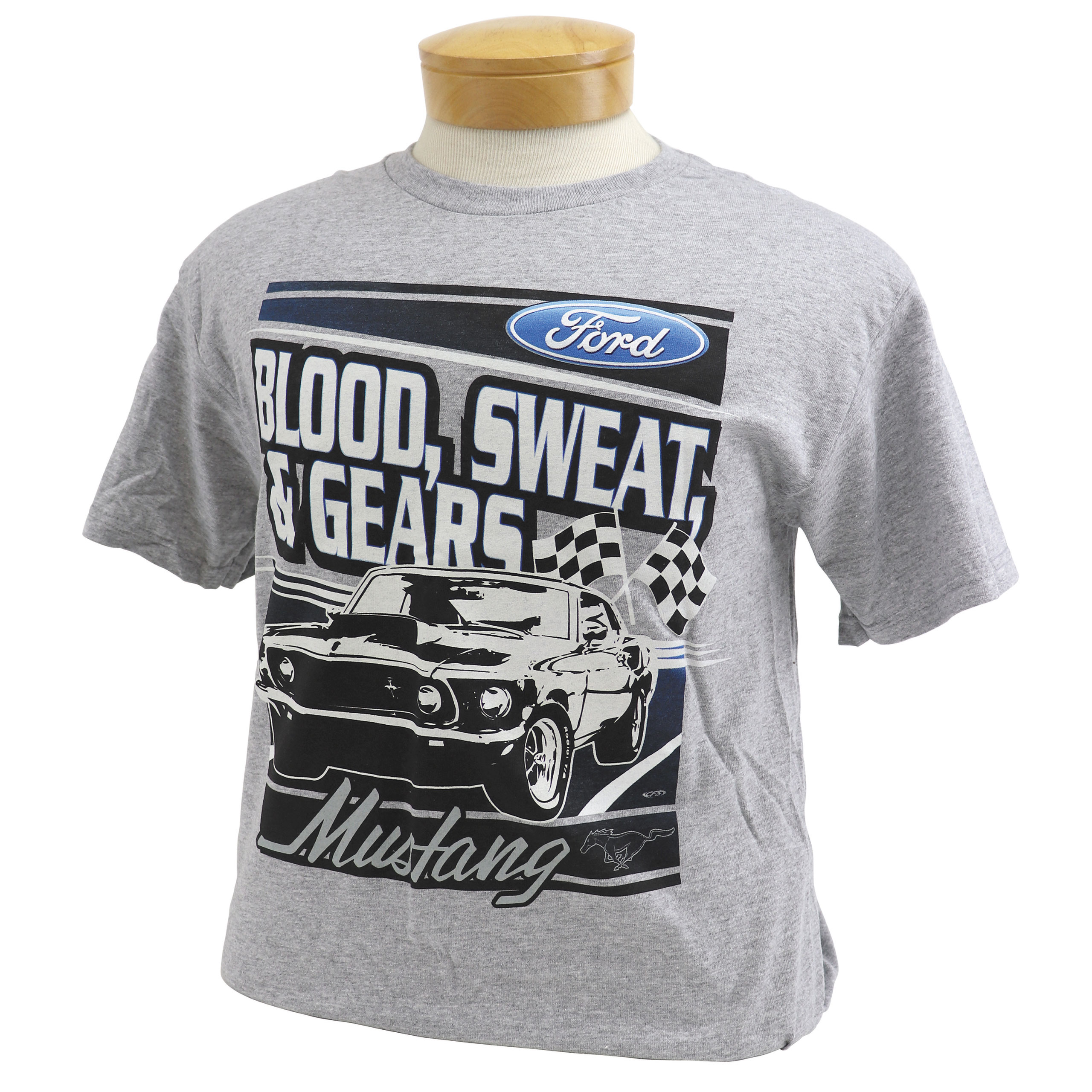 1953-2021 Ford T-SHIRT BLOOD, SWEAT, & GEARS GRA - Auto Accessories of America