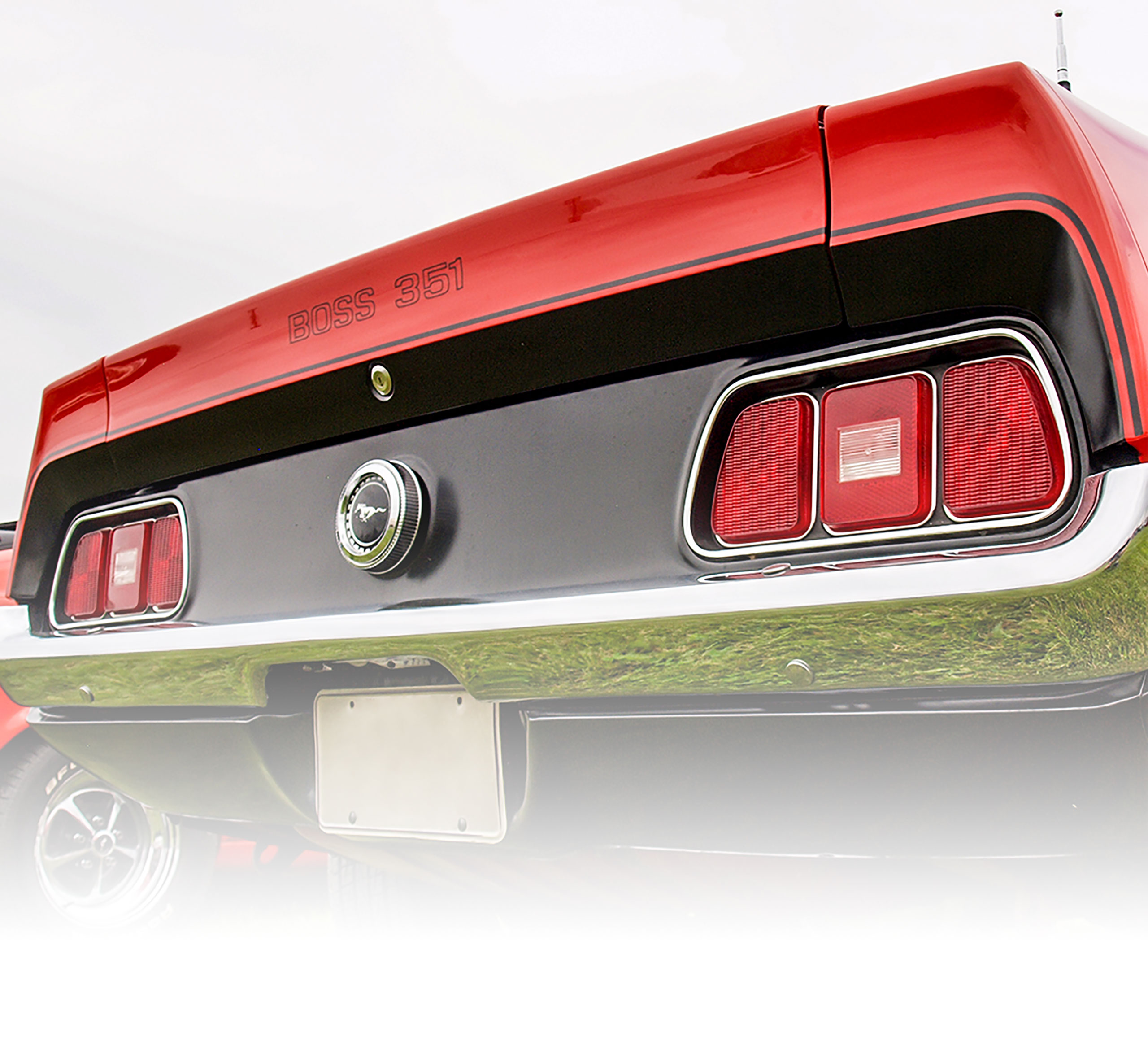 First Generation 1971 Ford Mustang DECK LID STRIPE KIT BLACK 71 MUSTAN - Auto Accessories of America