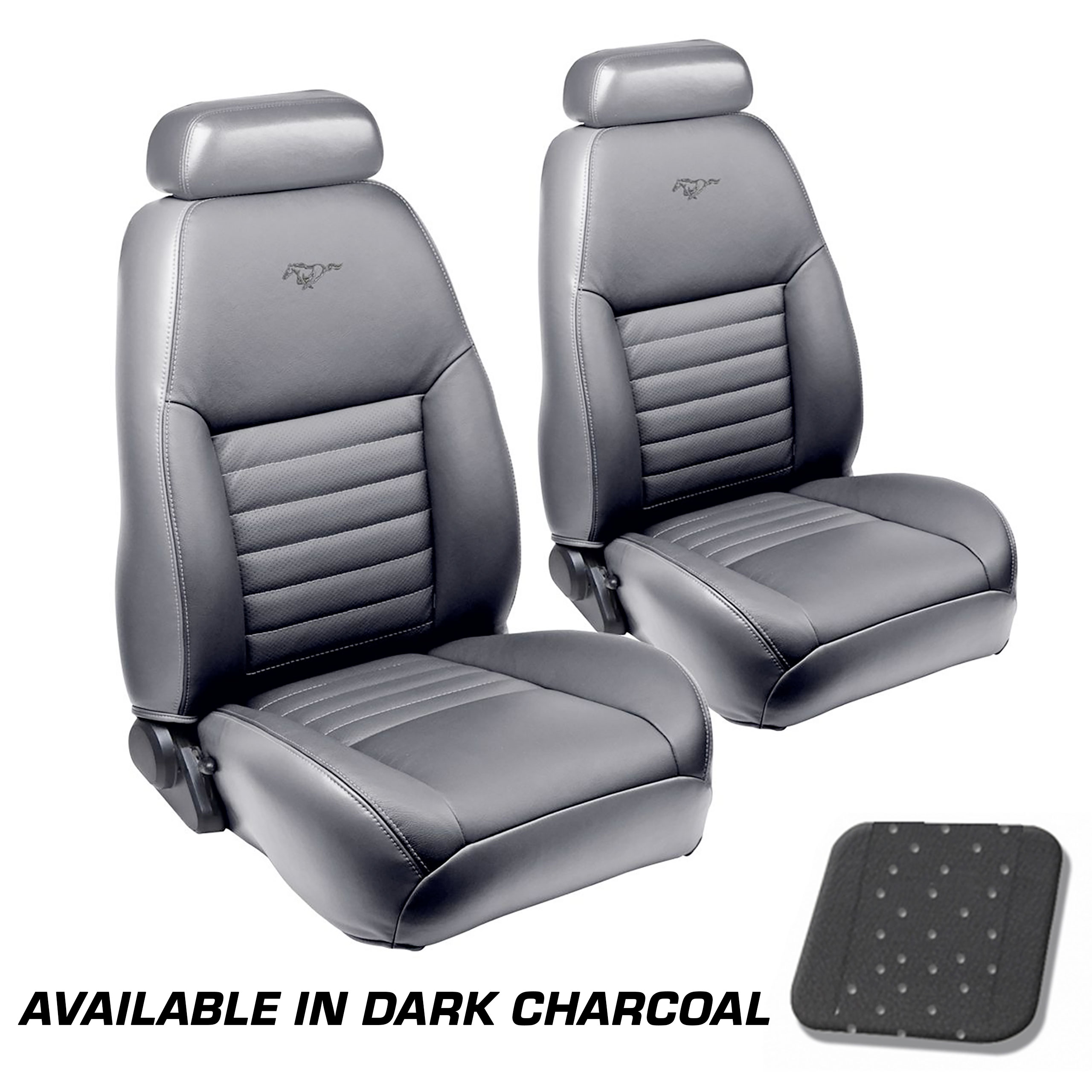 FLSTC Mustangシート2000年〜2007年 TMI Mustang Upholstery OEM Style Dark Charcoal Airbag GT